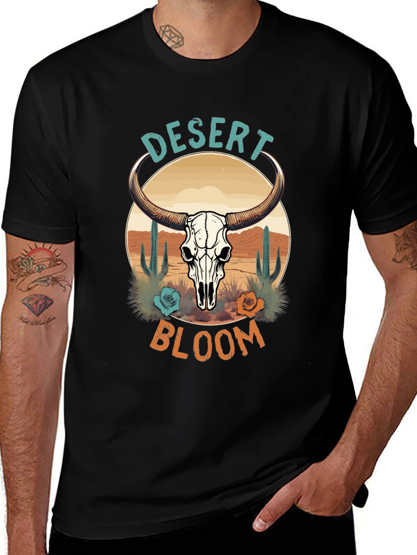 Desert Bloom Graphic Tee - Western Style