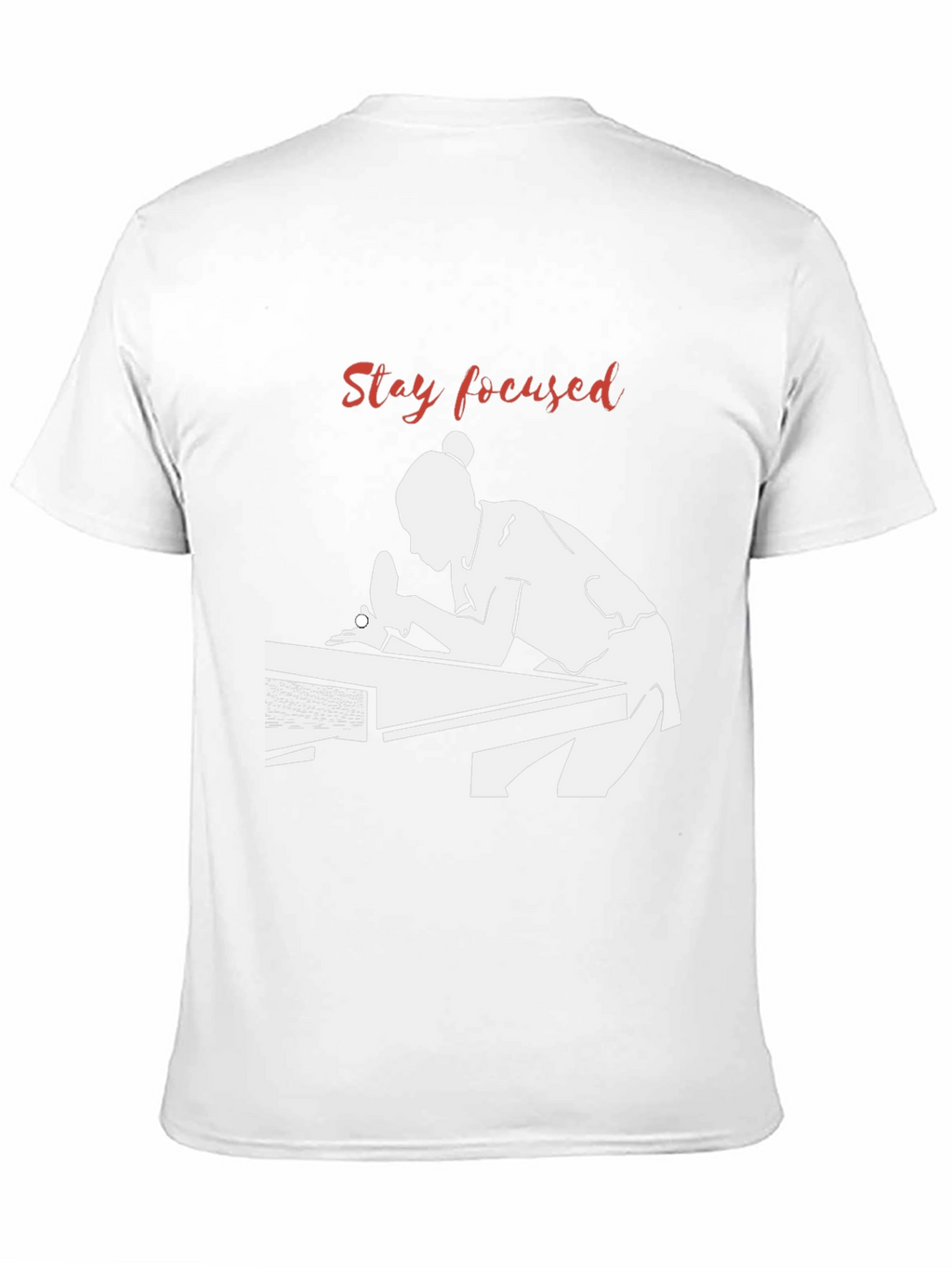 Stay Focused Table Tennis Player Black T-Shirt