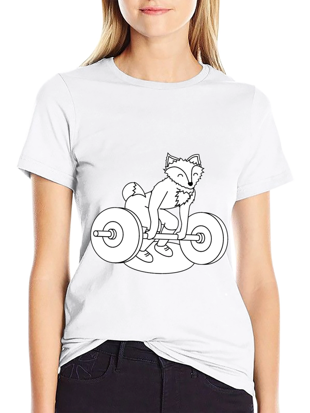 Fox Lifting Barbell T-Shirt - Gym Animal Tee