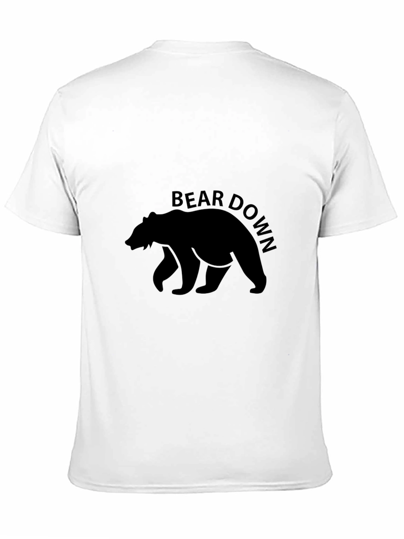 Bear Down Black Graphic T-Shirt - Comfort Fit