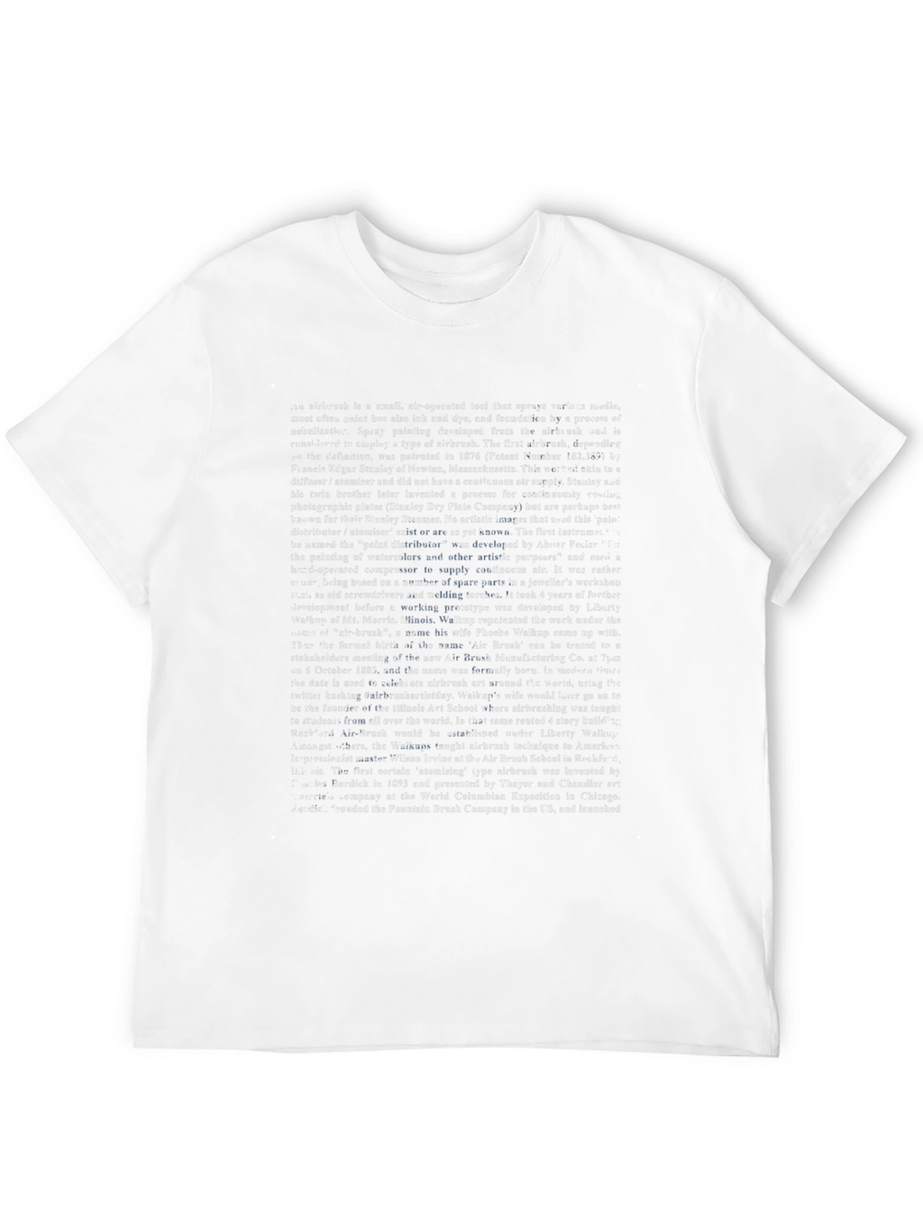 Text-Covered Black T-Shirt