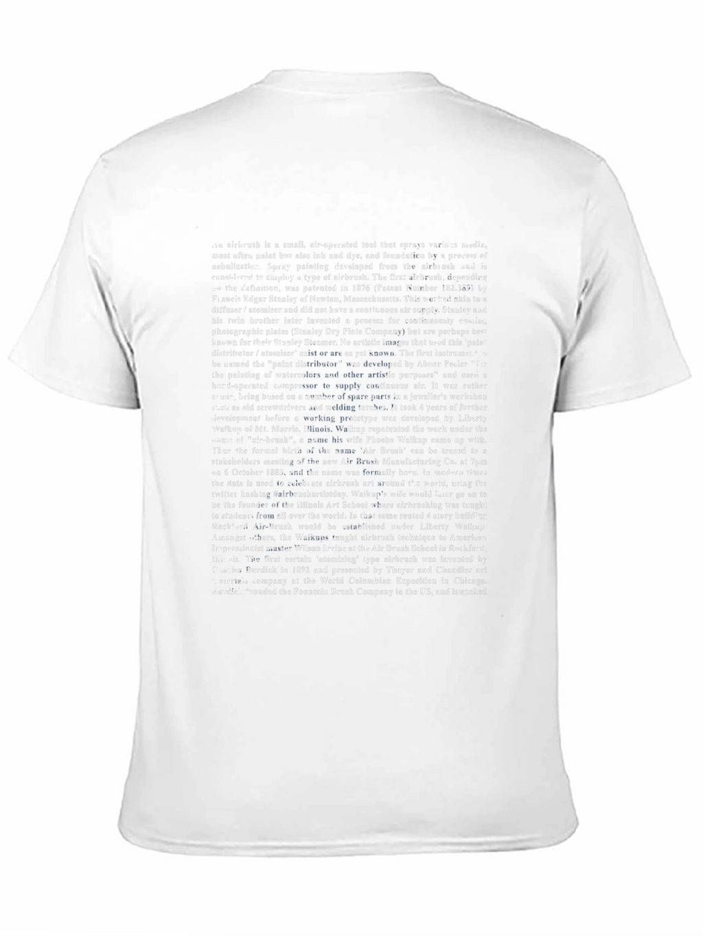 Text-Covered Black T-Shirt