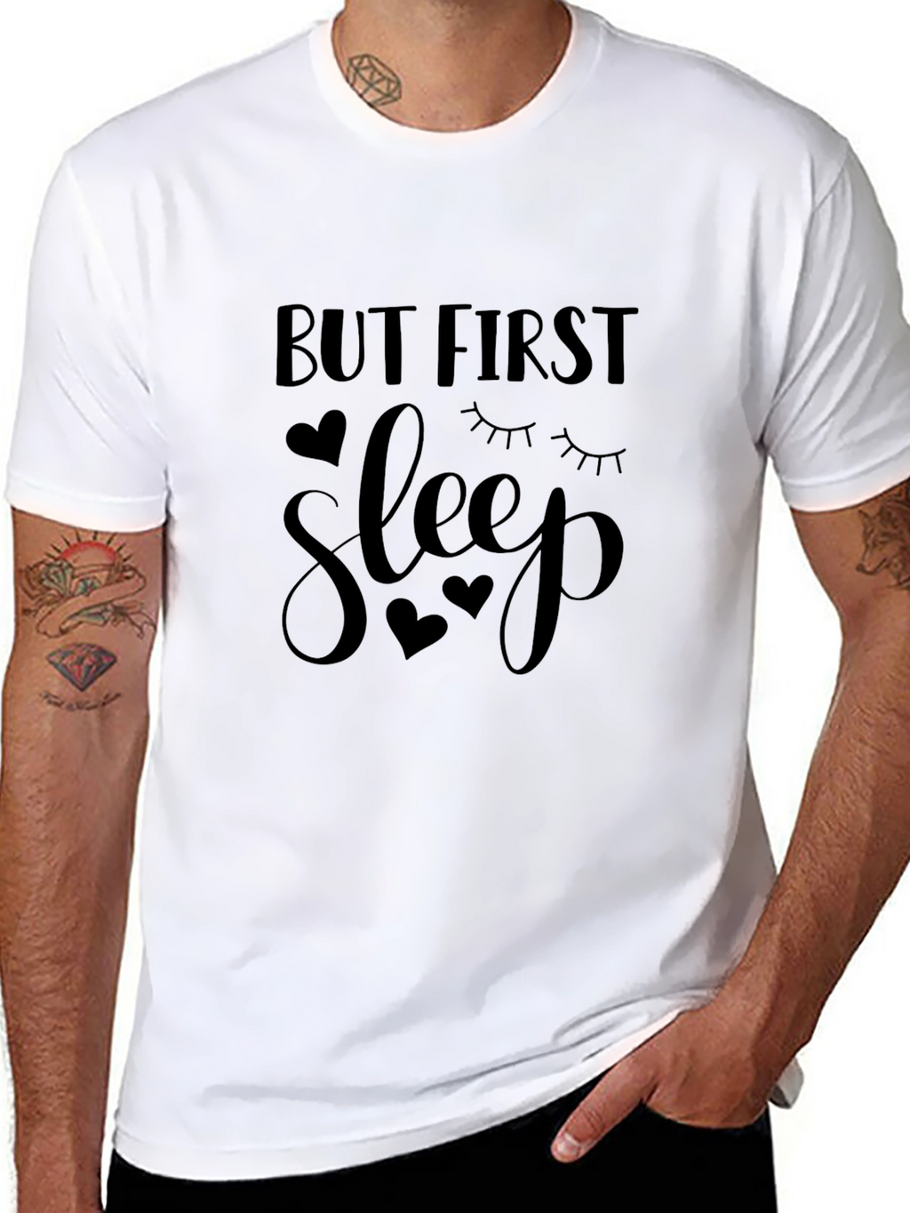 But First Sleep Black Graphic Tee