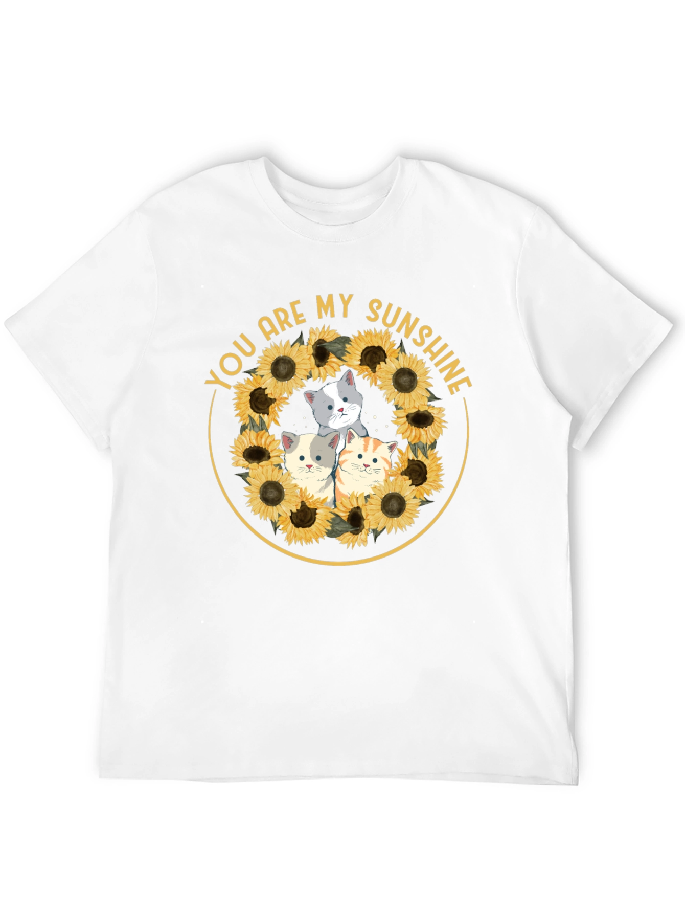 You Are My Sunshine Cats Sunflower T-Shirt