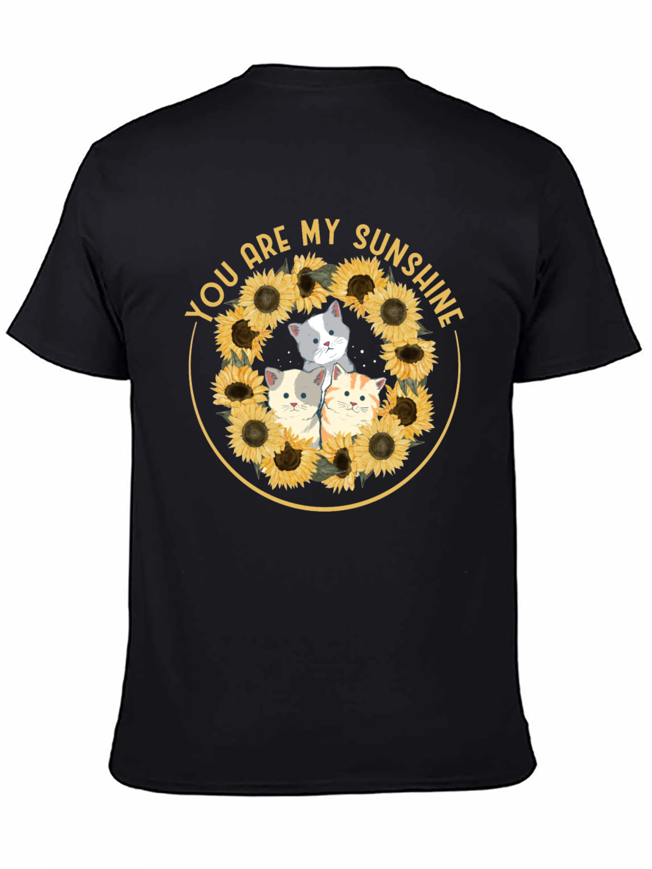 You Are My Sunshine Cats Sunflower T-Shirt