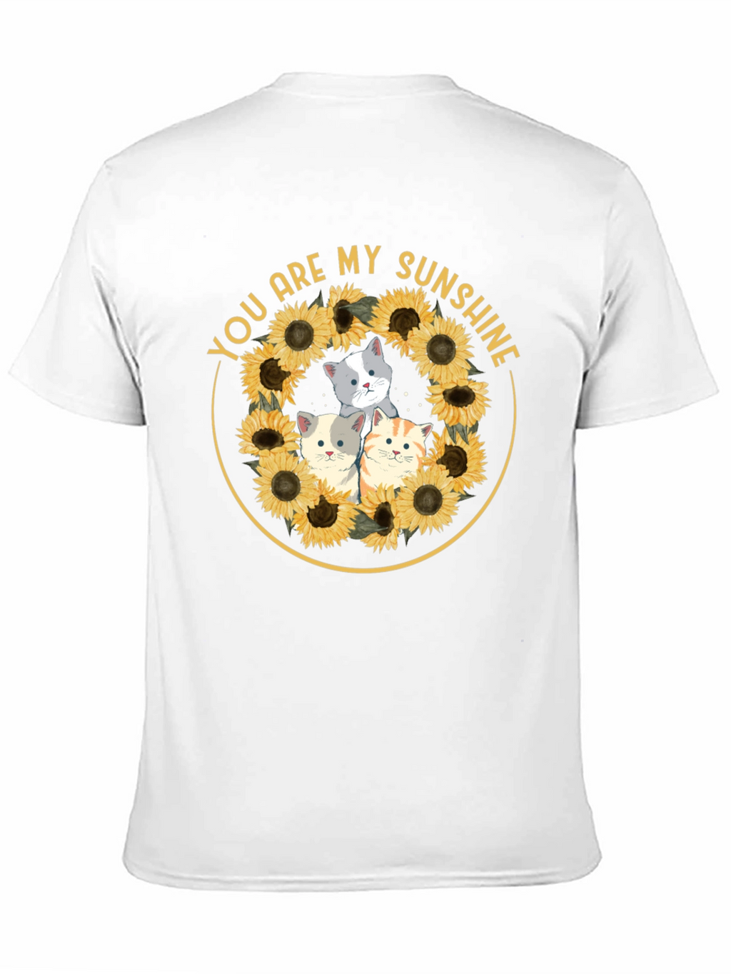 You Are My Sunshine Cats Sunflower T-Shirt