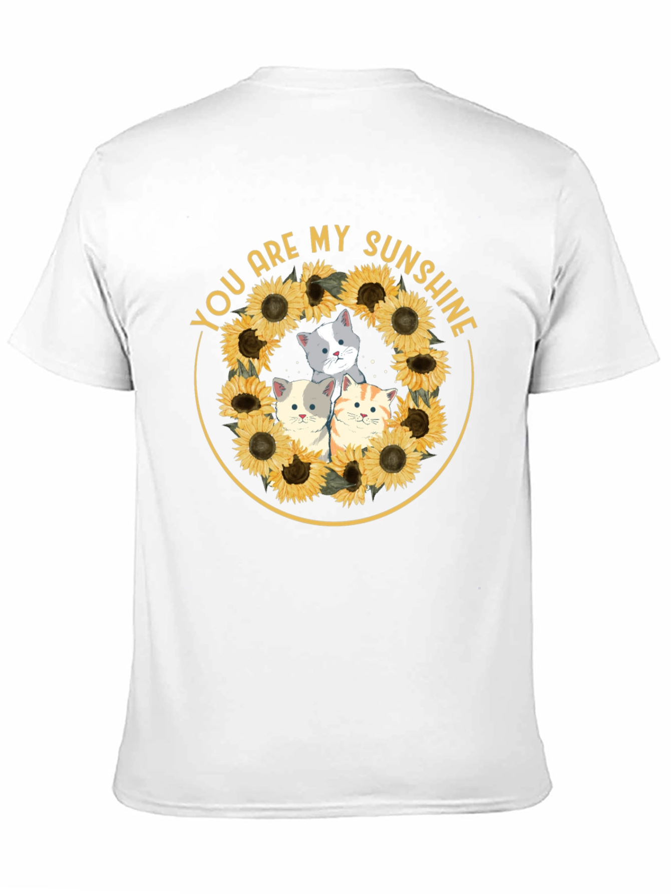 You Are My Sunshine Cats Sunflower T-Shirt