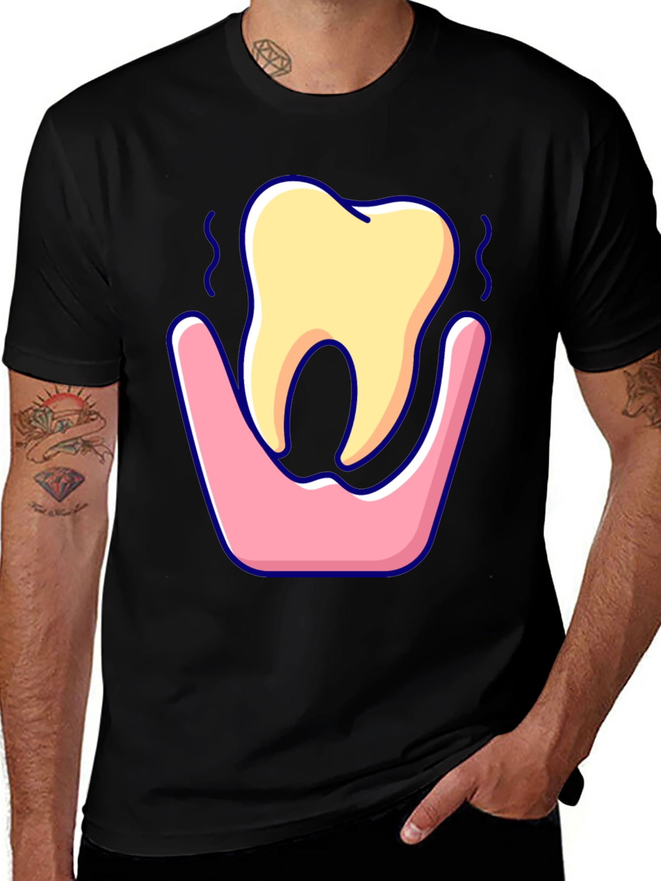 Funny Tooth Graphic Tee - Dentist Humor Shirt