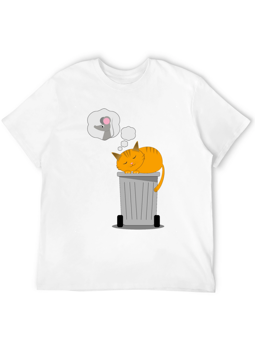 Cat Nap T-Shirt: Sleepy Cat & Mouse Dreams