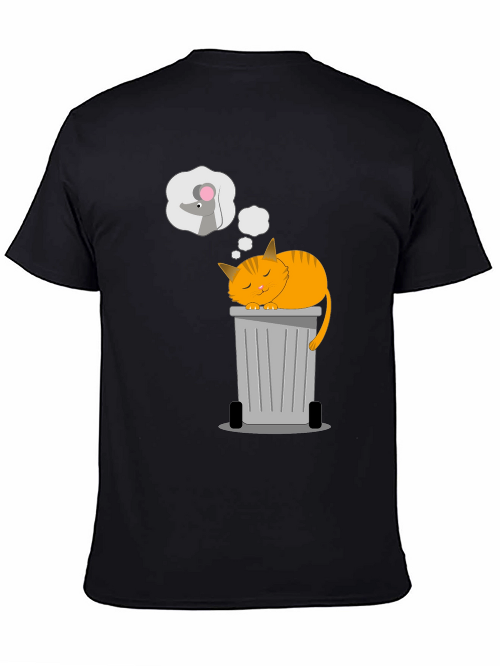 Cat Nap T-Shirt: Sleepy Cat & Mouse Dreams
