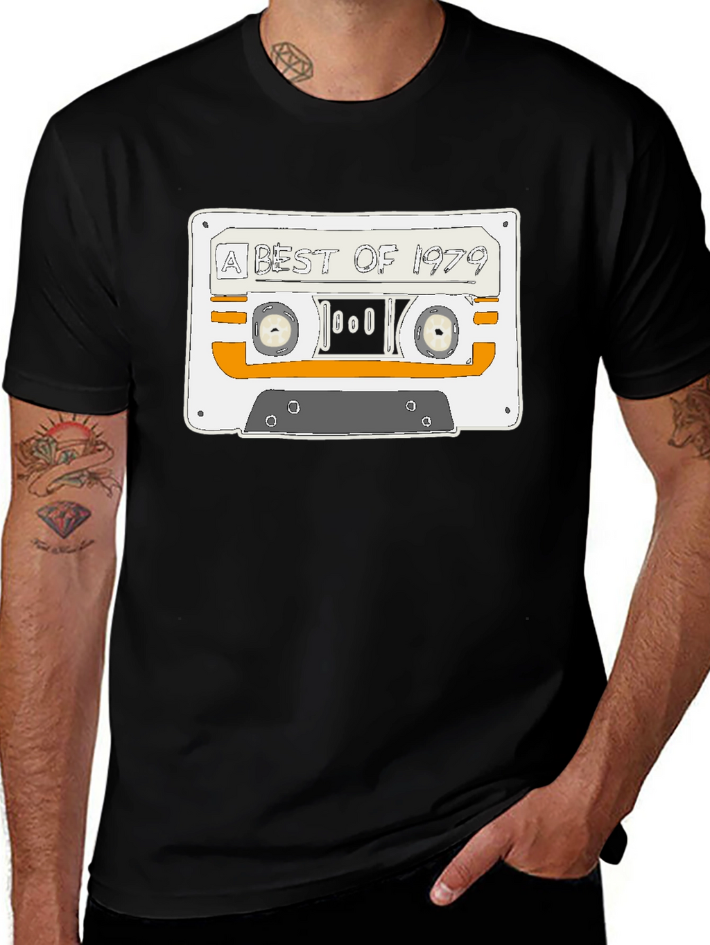 Retro A Best of 1979 Cassette Tape Black T-Shirt