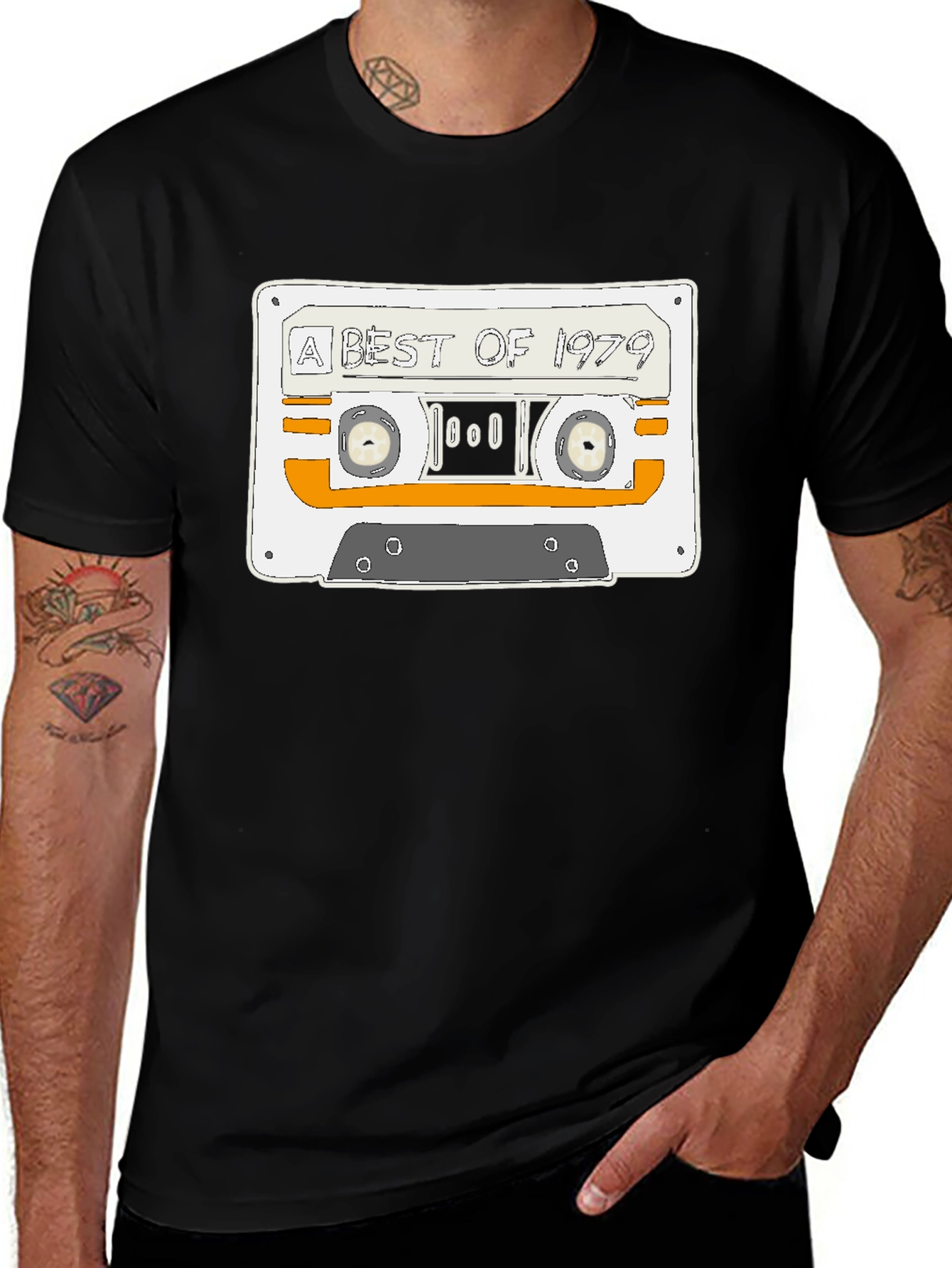 Retro A Best of 1979 Cassette Tape Black T-Shirt