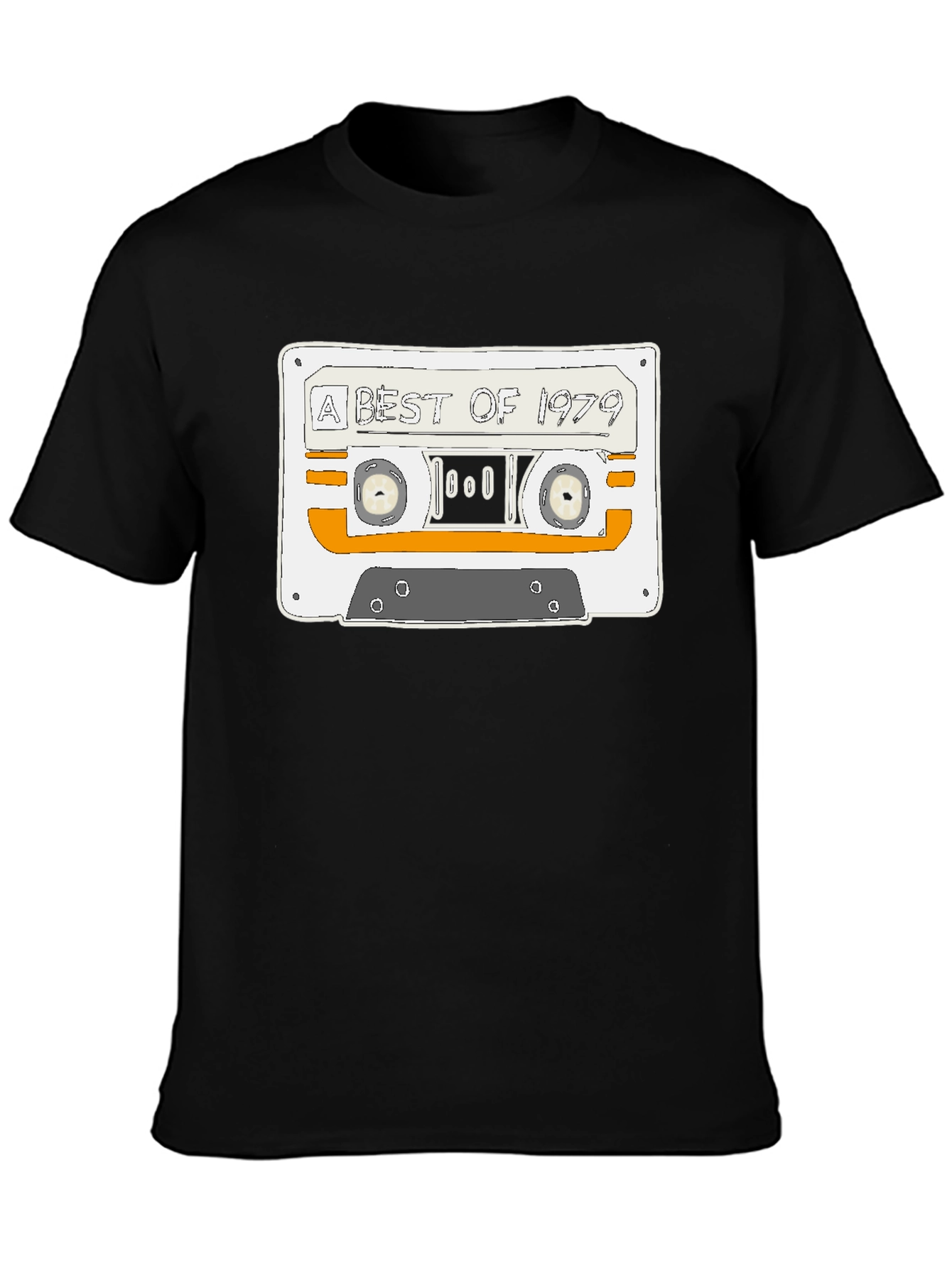 Retro A Best of 1979 Cassette Tape Black T-Shirt