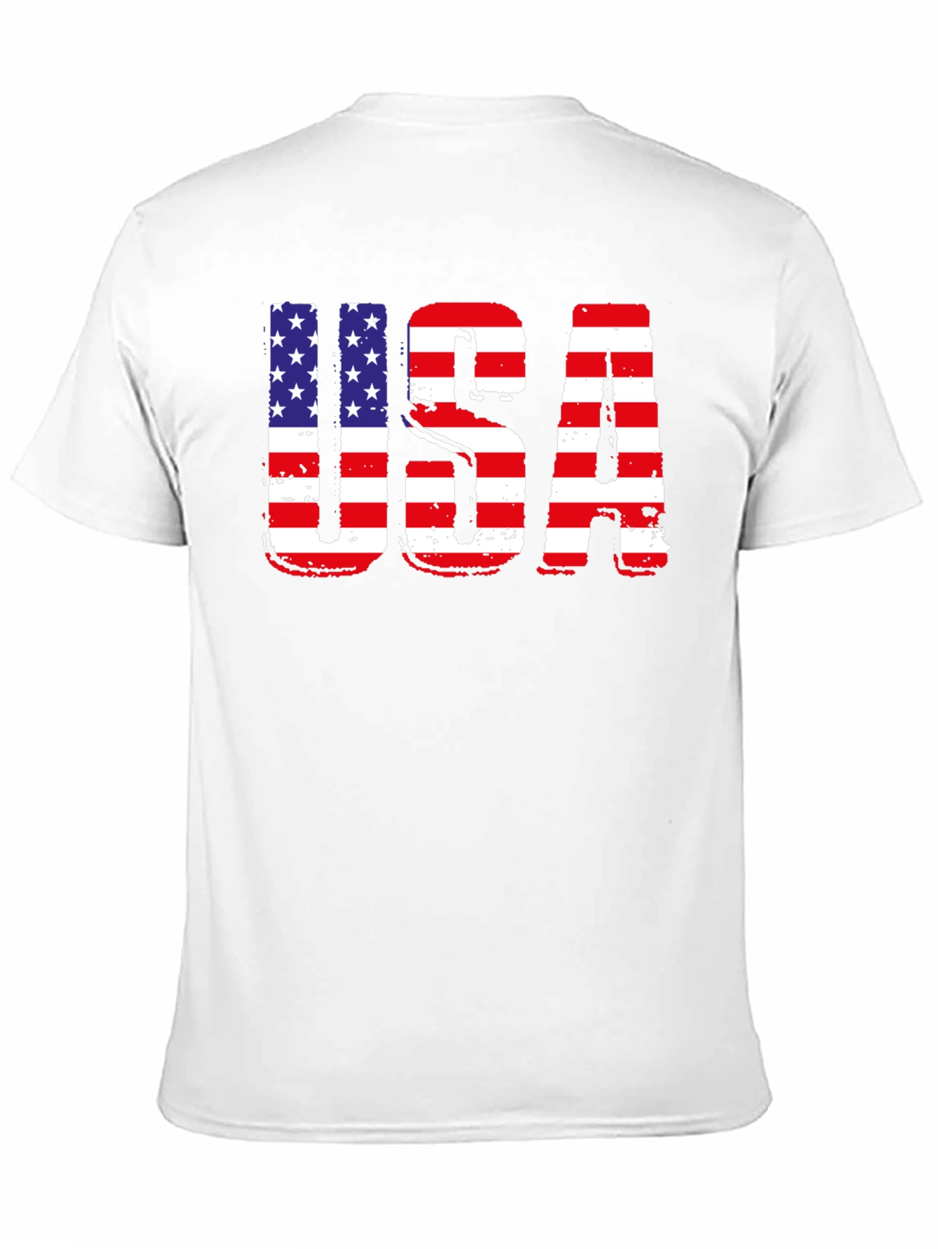 USA Flag Graphic Patriotic T-Shirt