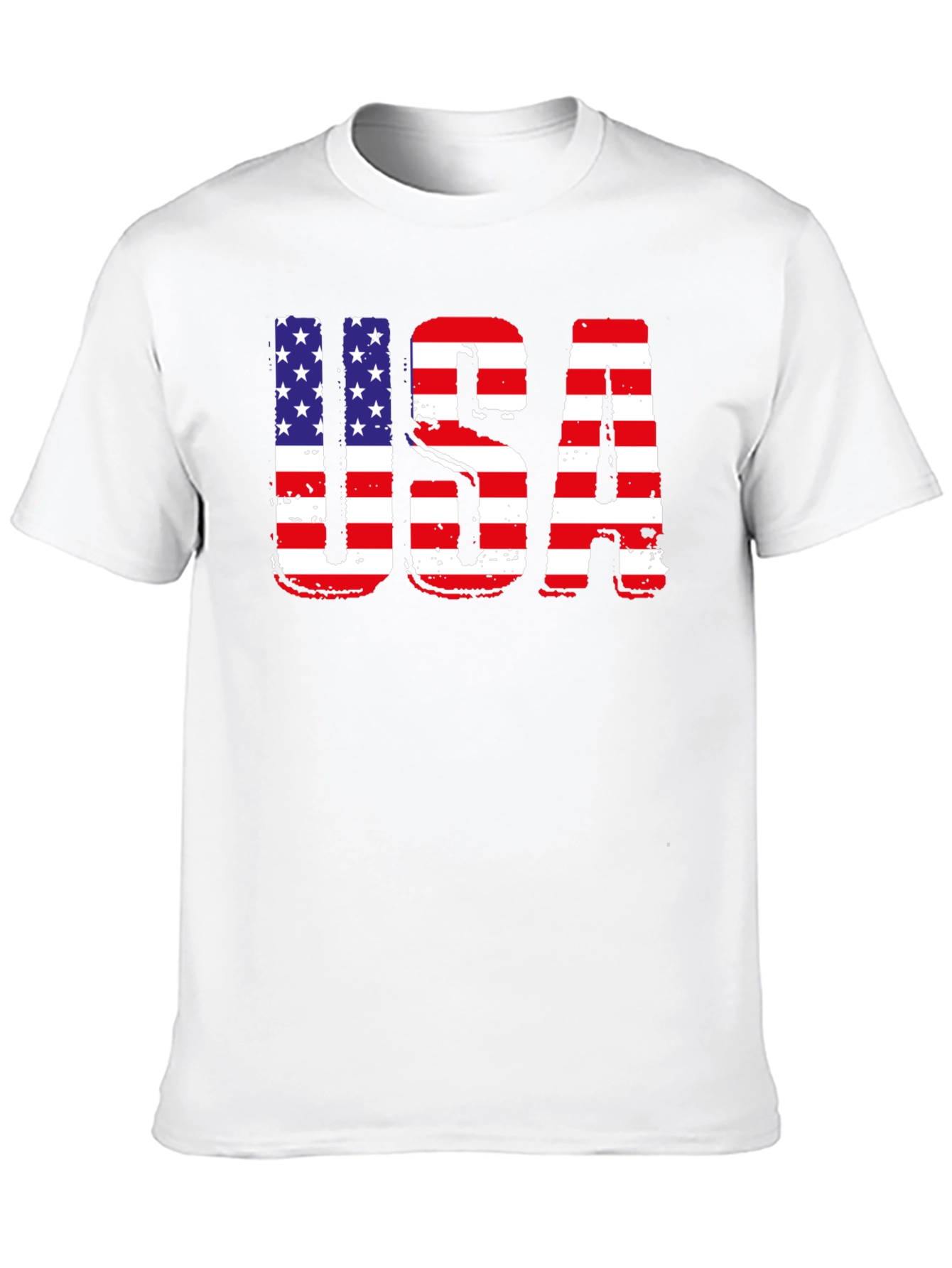 USA Flag Graphic Patriotic T-Shirt