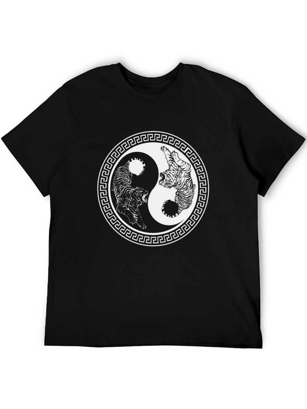 Yin Yang Tiger Graphic T-Shirt