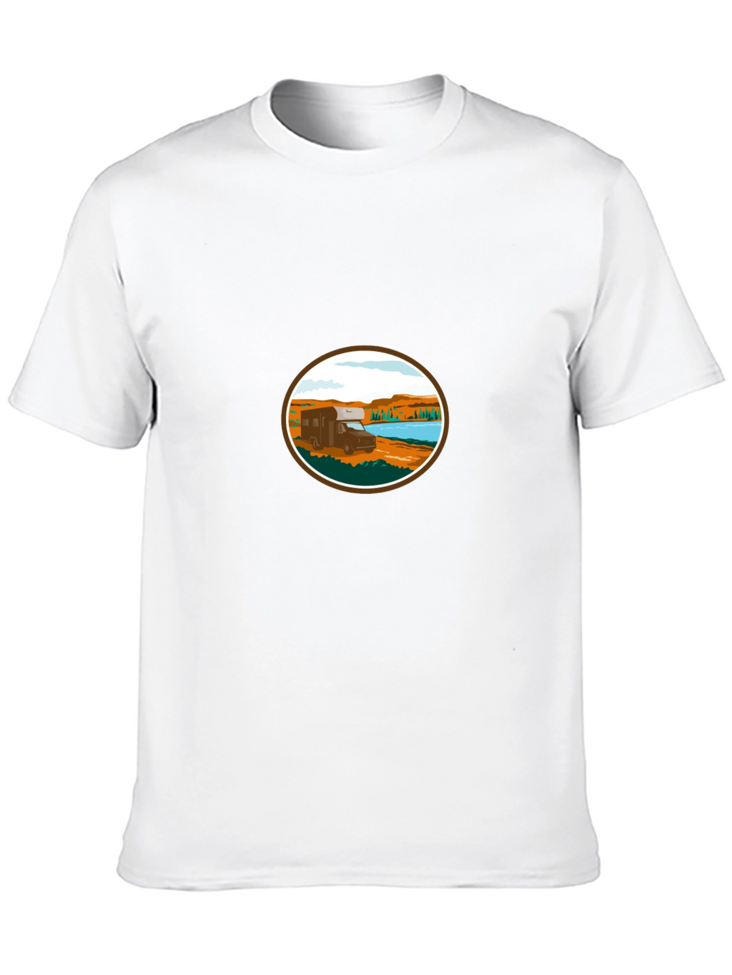 RV Camper Van T-Shirt - Adventure Awaits!