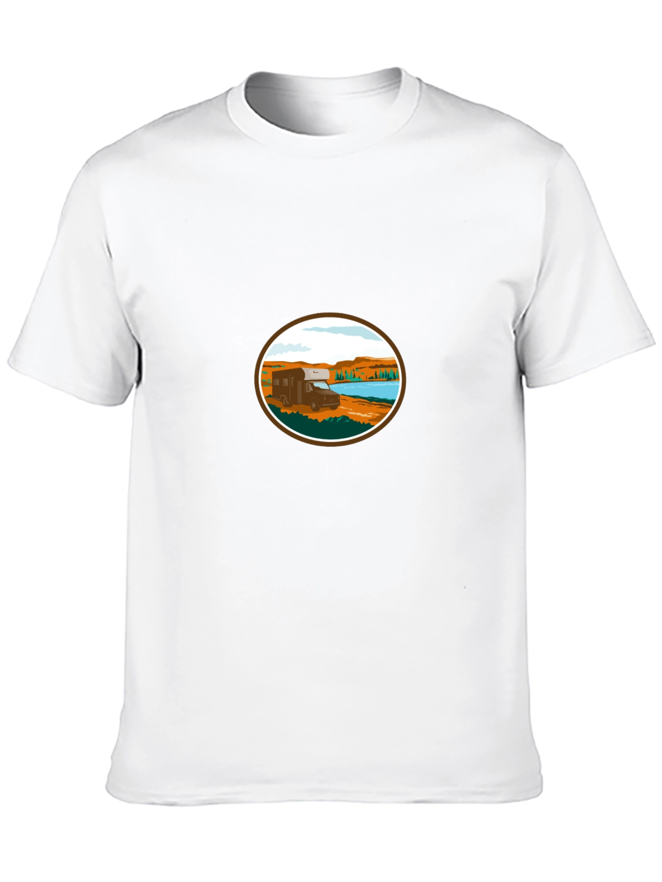 RV Camper Van T-Shirt - Adventure Awaits!