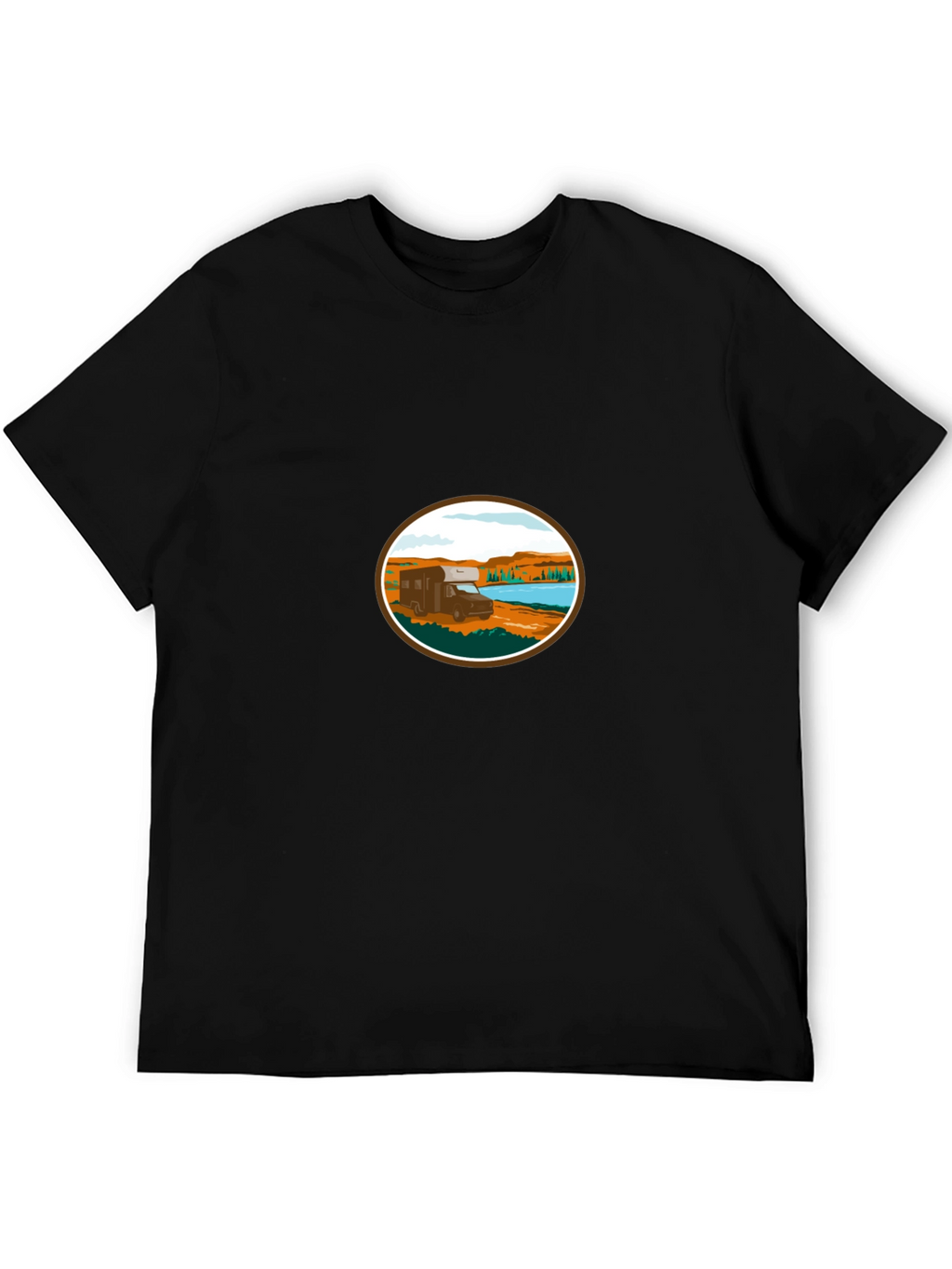 RV Camper Van T-Shirt - Adventure Awaits!