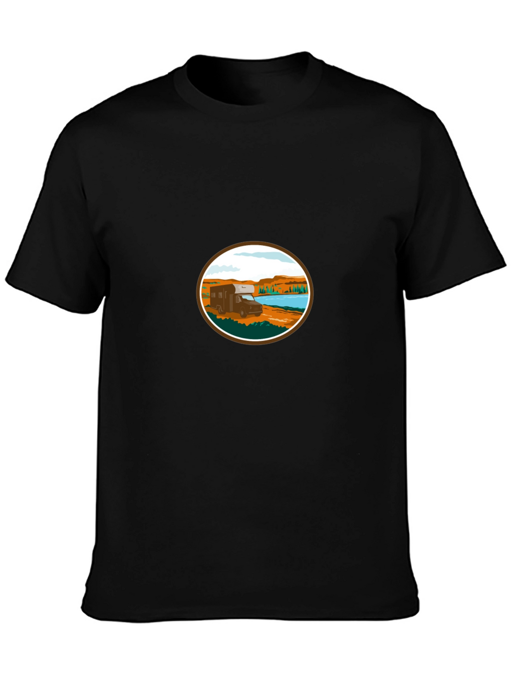 RV Camper Van T-Shirt - Adventure Awaits!