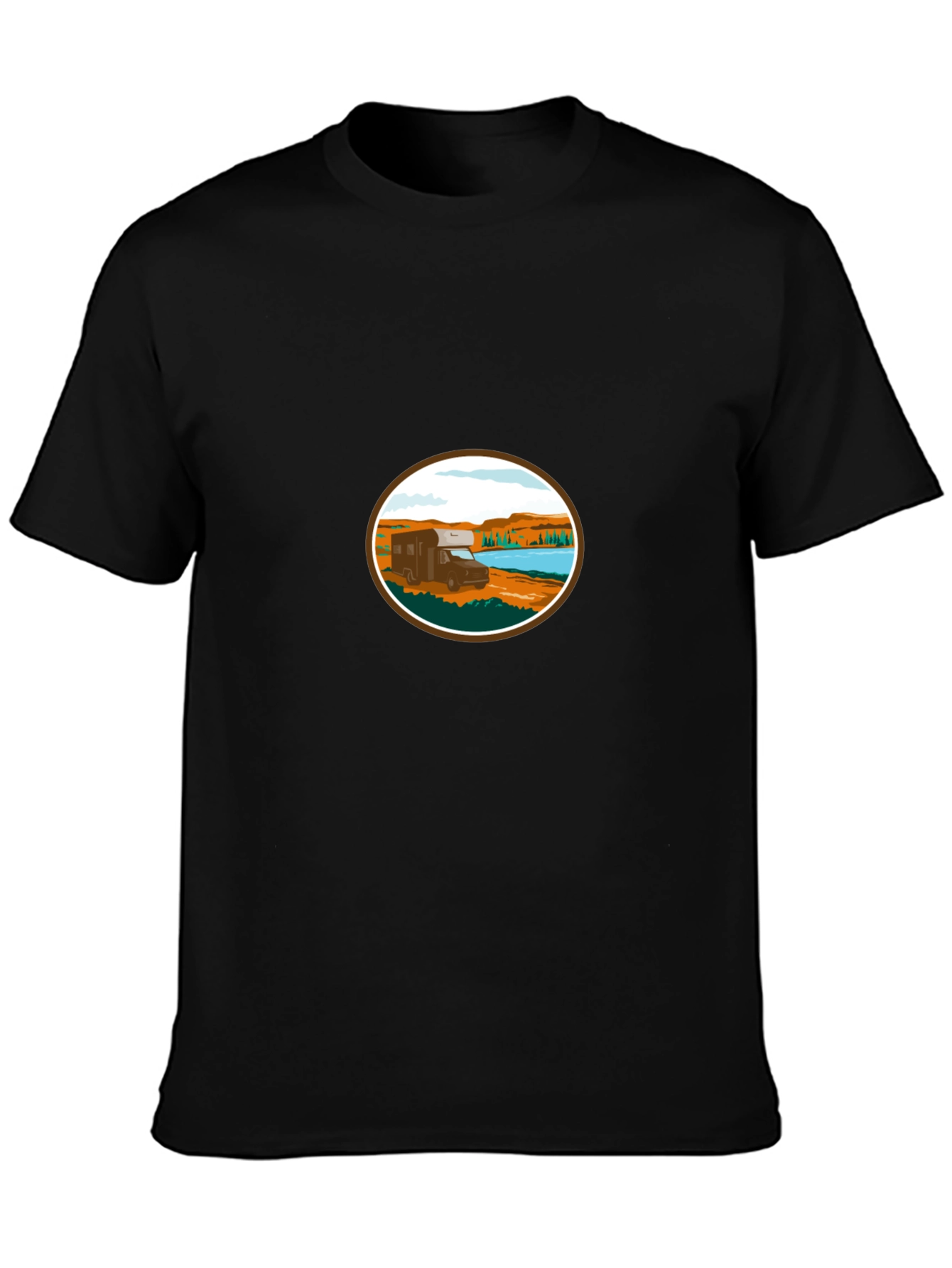 RV Camper Van T-Shirt - Adventure Awaits!