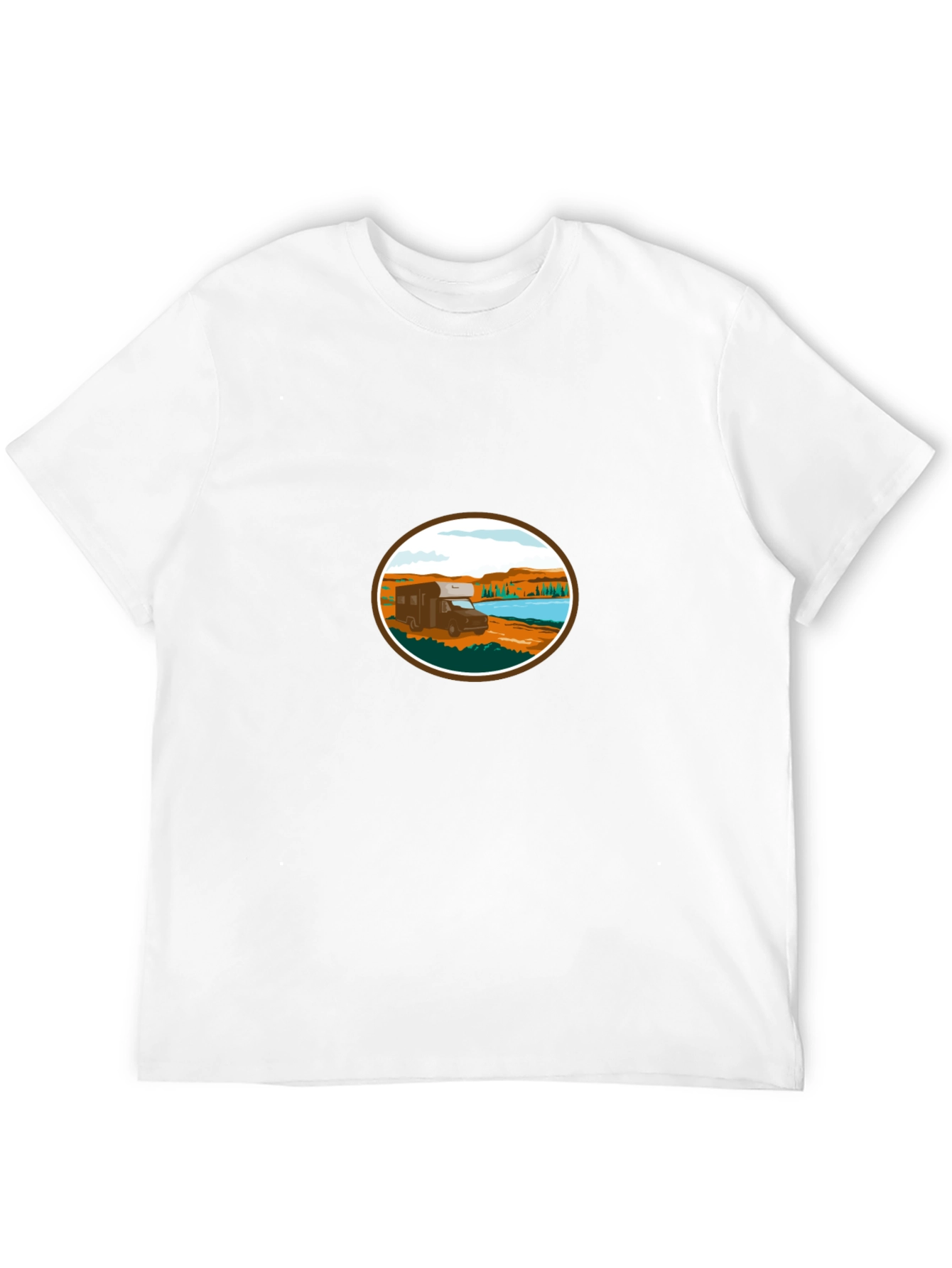 RV Camper Van T-Shirt - Adventure Awaits!