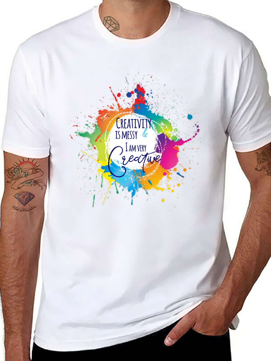 Creativity Messy T-Shirt - Artistic Graphic Tee