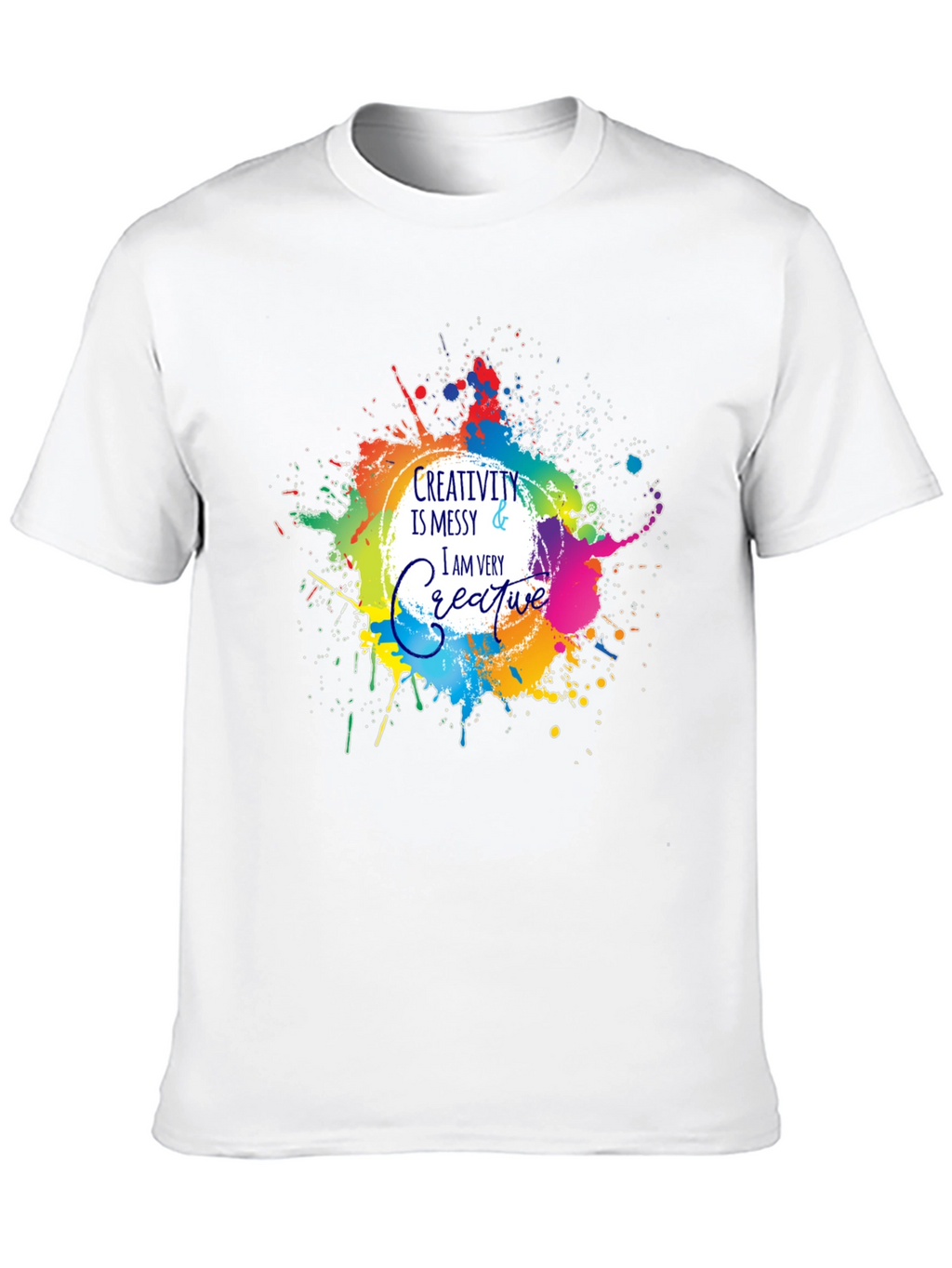 Creativity Messy T-Shirt - Artistic Graphic Tee