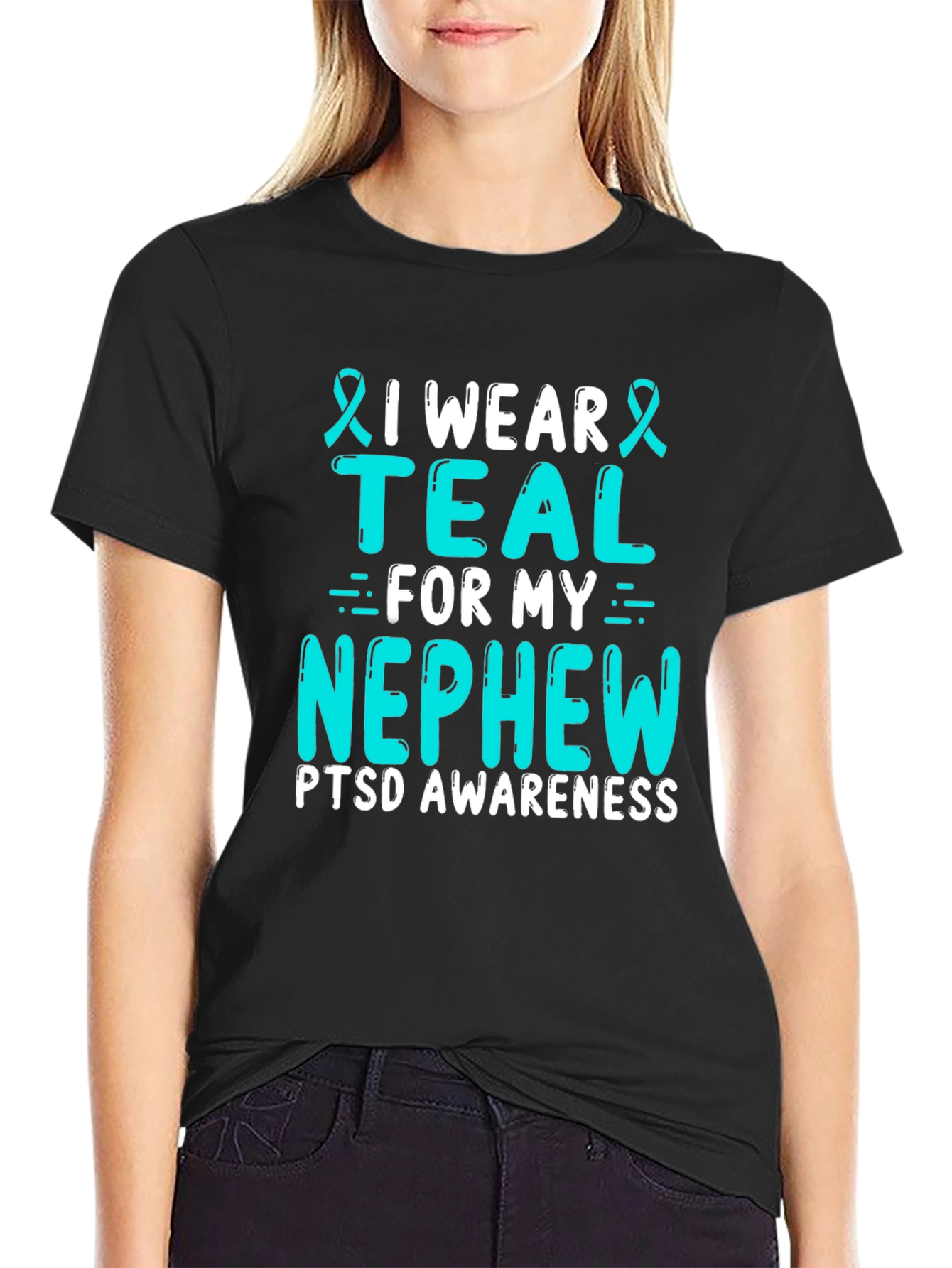 Teal PTSD Awareness T-Shirt