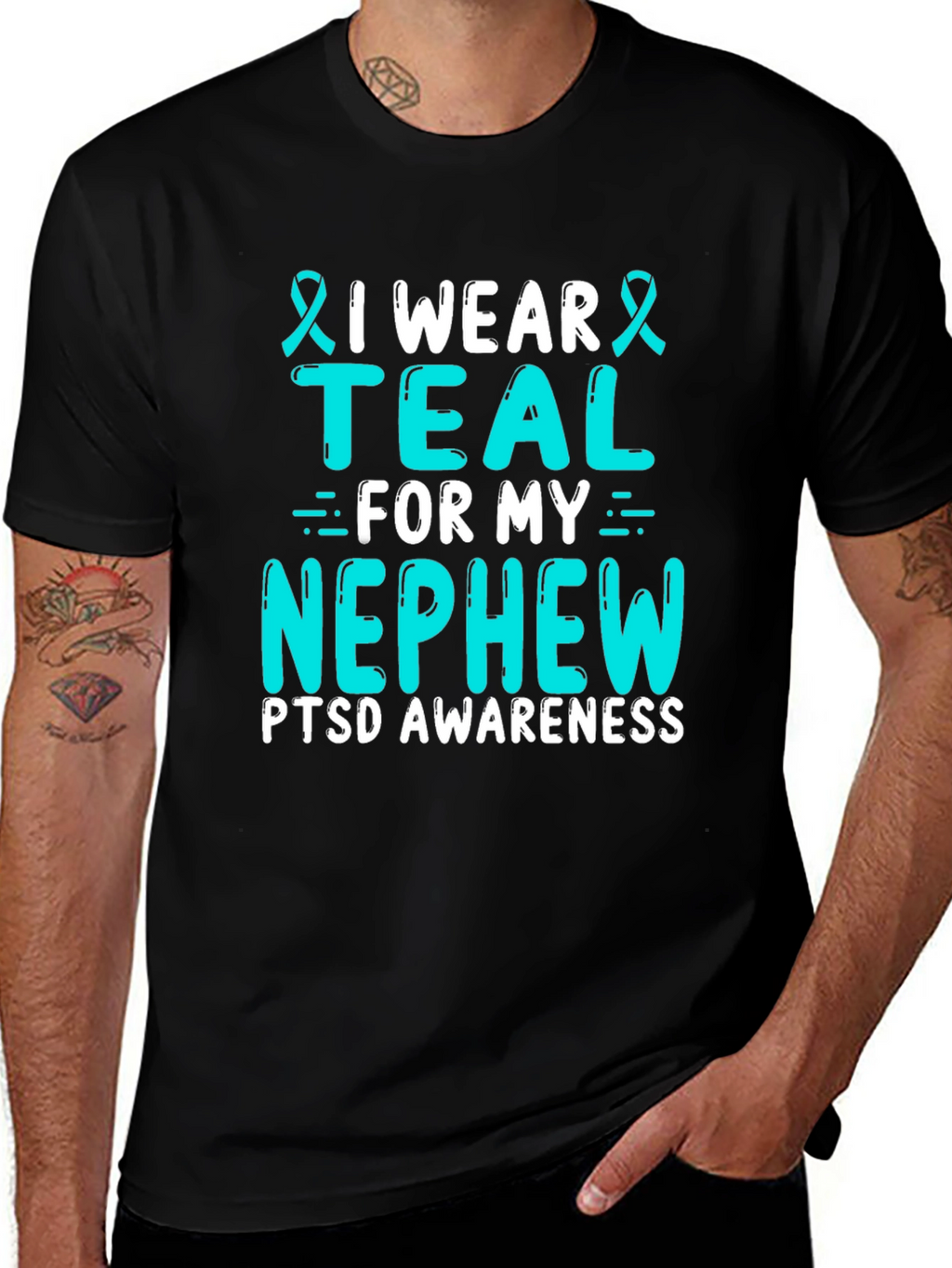 Teal PTSD Awareness T-Shirt