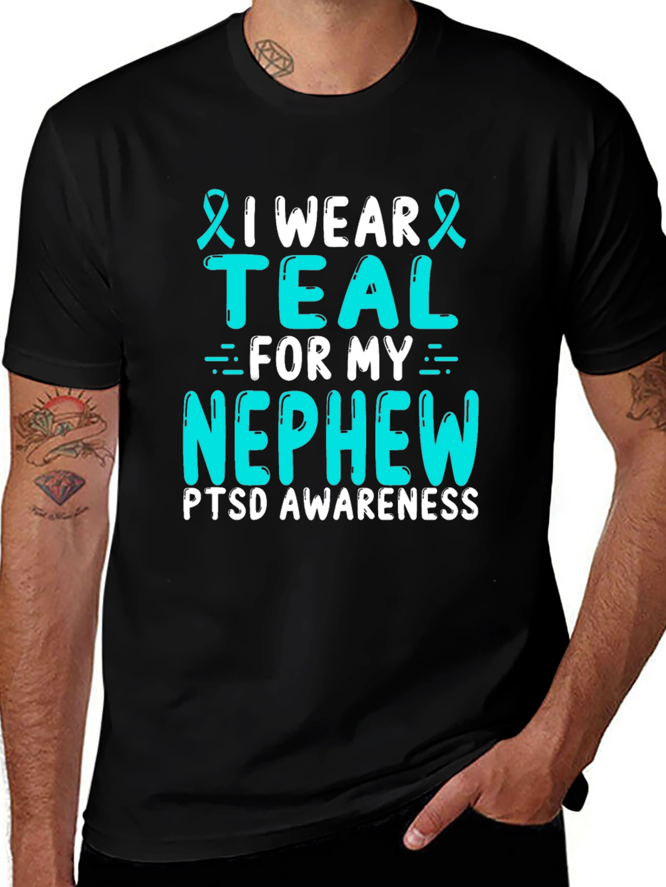 Teal PTSD Awareness T-Shirt