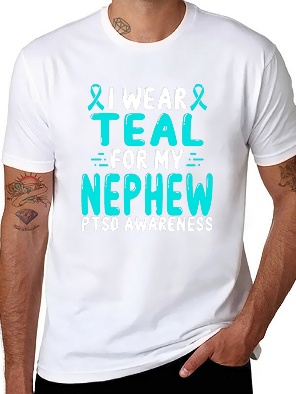Teal PTSD Awareness T-Shirt