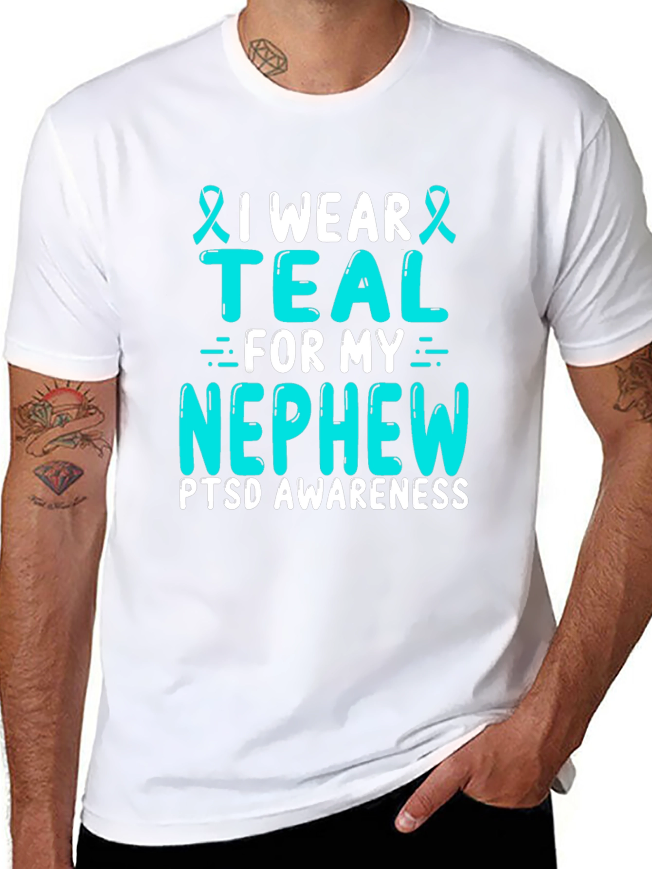 Teal PTSD Awareness T-Shirt