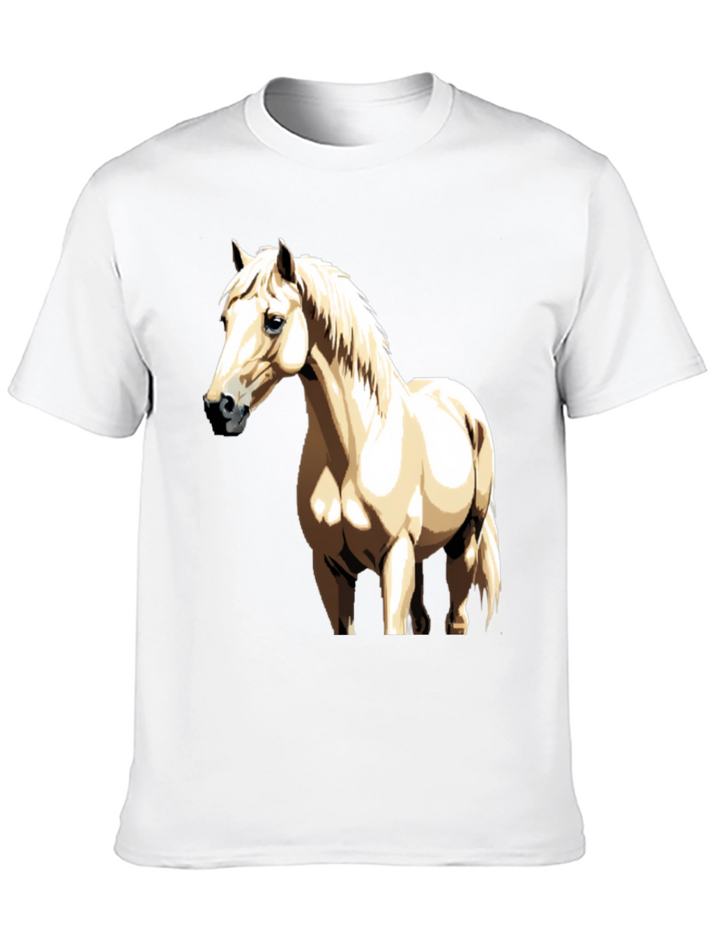 Horse Graphic Tee - Black Casual Shirt
