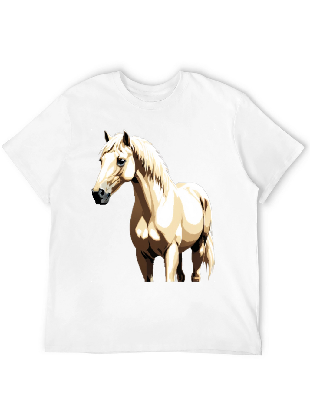 Horse Graphic Tee - Black Casual Shirt