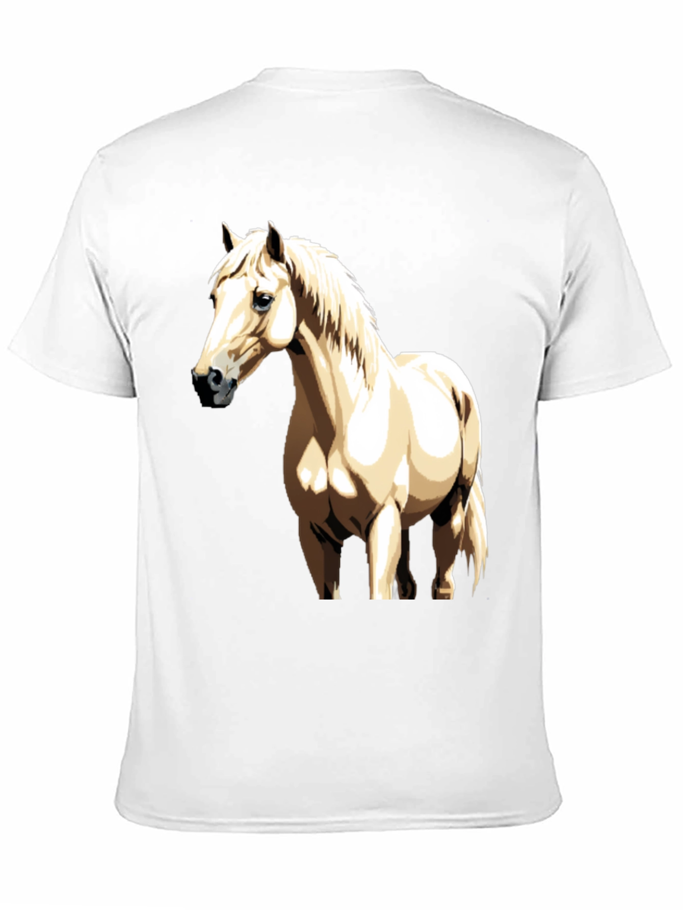Horse Graphic Tee - Black Casual Shirt