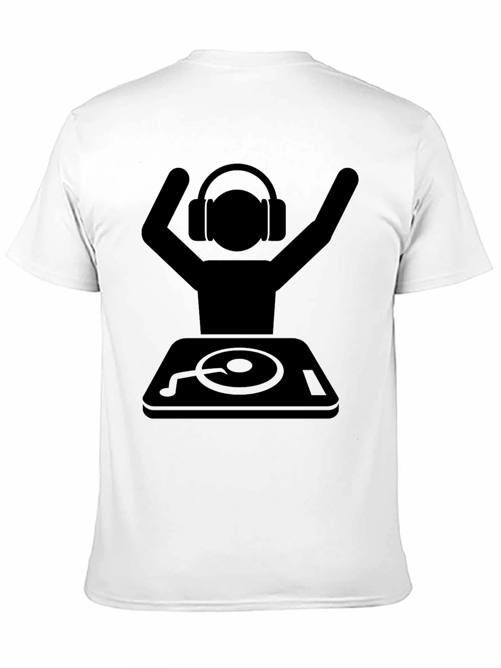 DJ Graphic T-Shirt - Black Cotton Blend