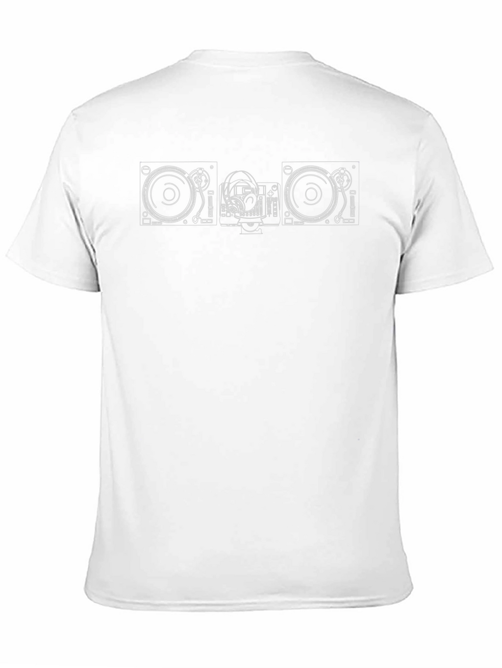 DJ Turntable Graphic Tee - Black