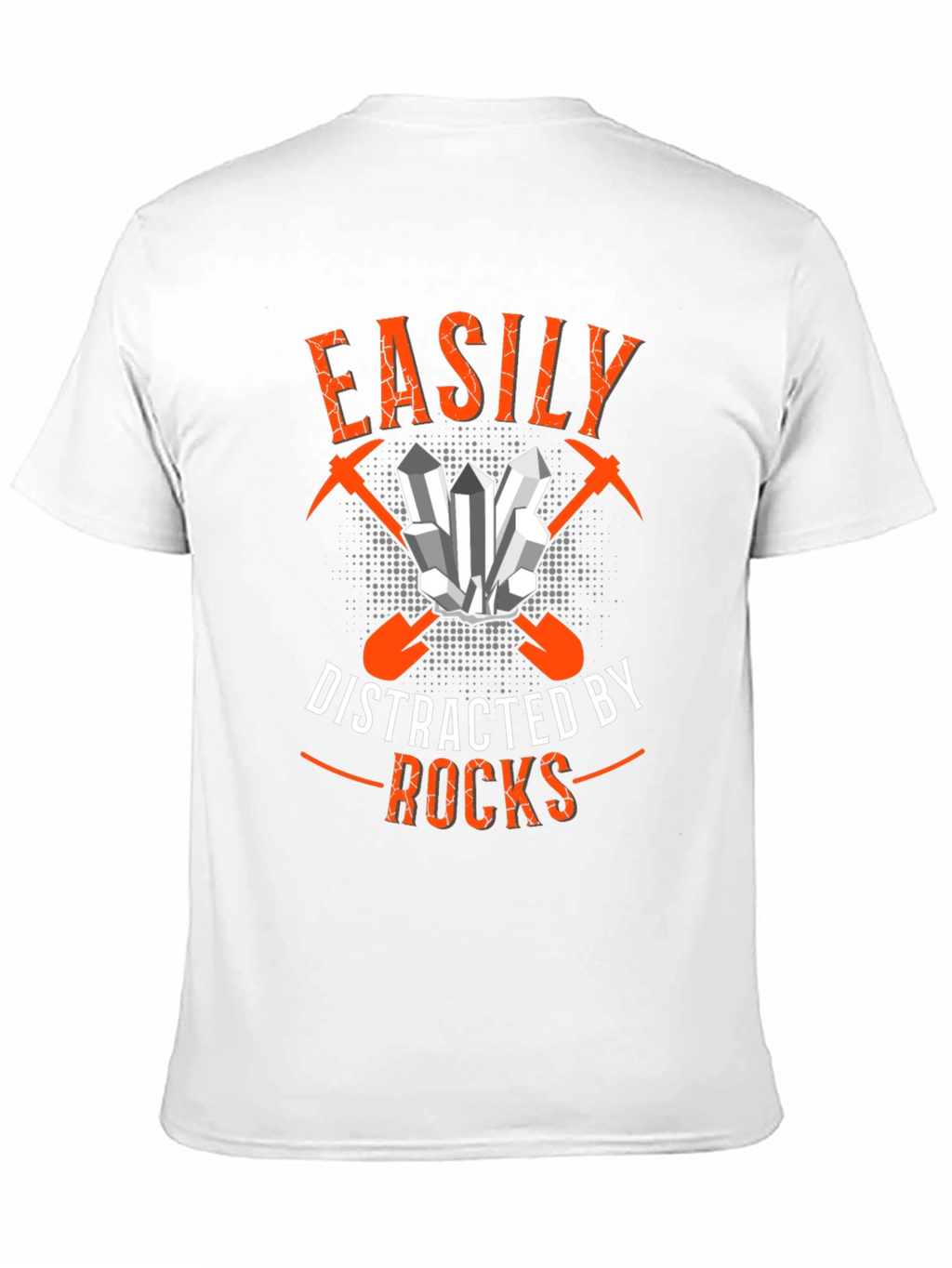 Easily Distracted By Rocks Black T-Shirt