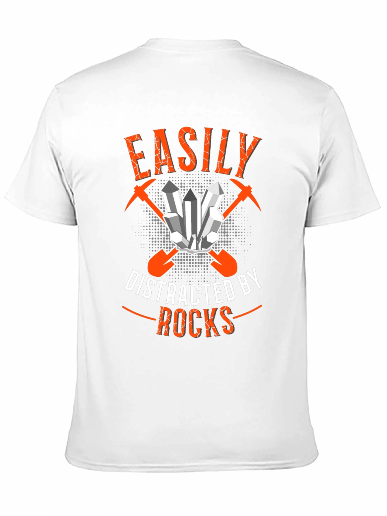 Easily Distracted By Rocks Black T-Shirt