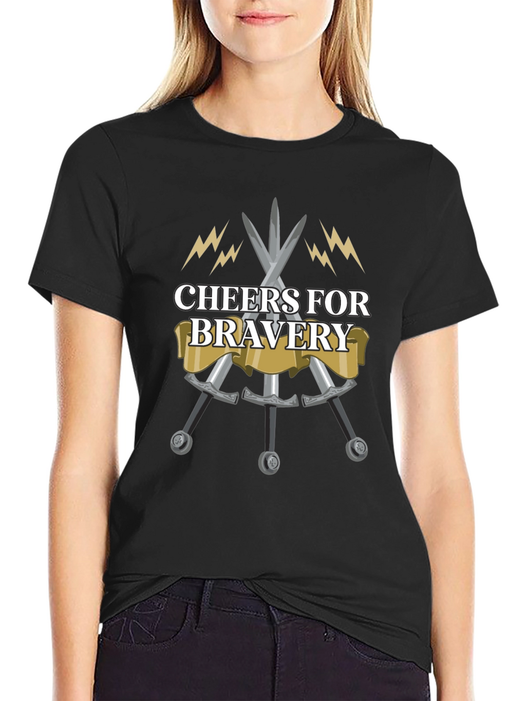 Cheers for Bravery Graphic T-Shirt