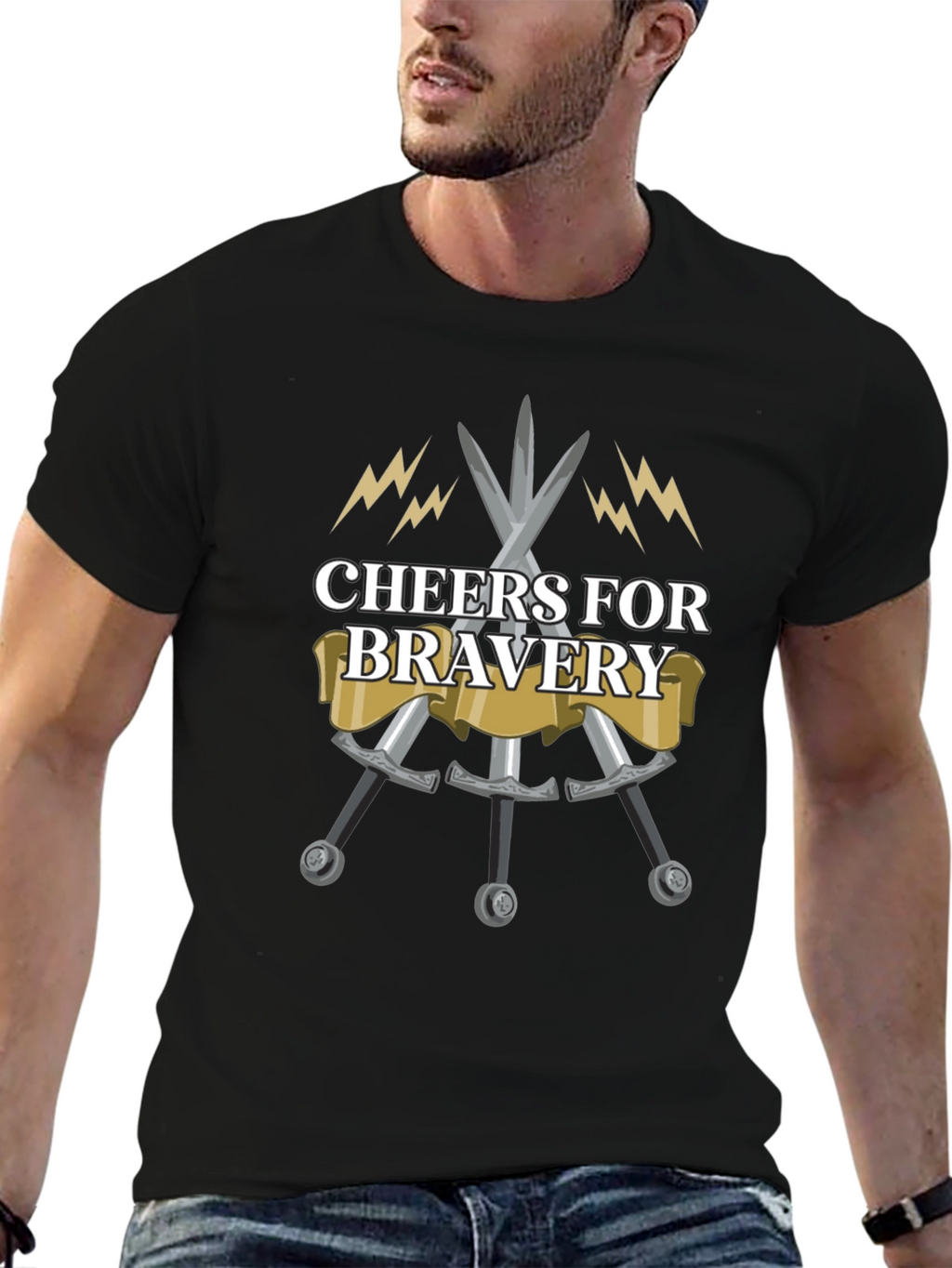 Cheers for Bravery Graphic T-Shirt