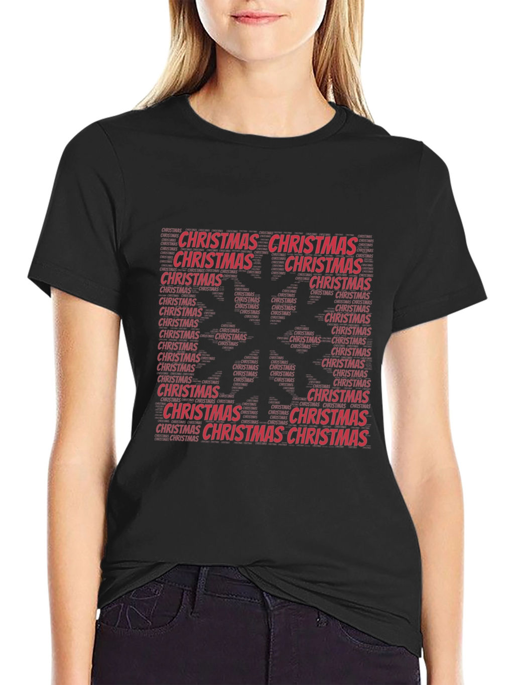 Festive Christmas Word Art T-Shirt