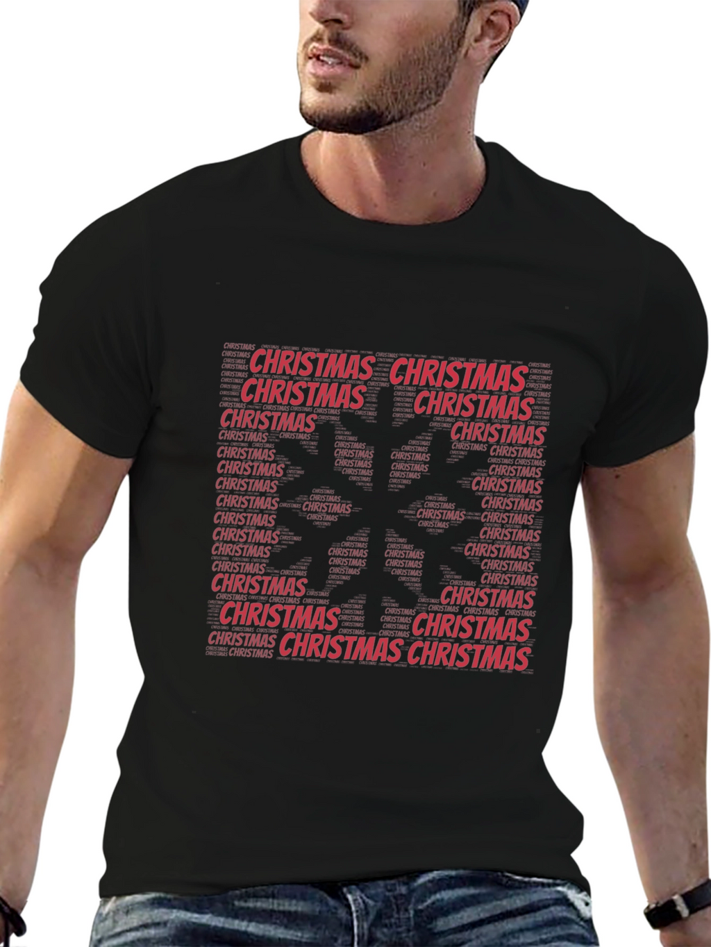 Festive Christmas Word Art T-Shirt