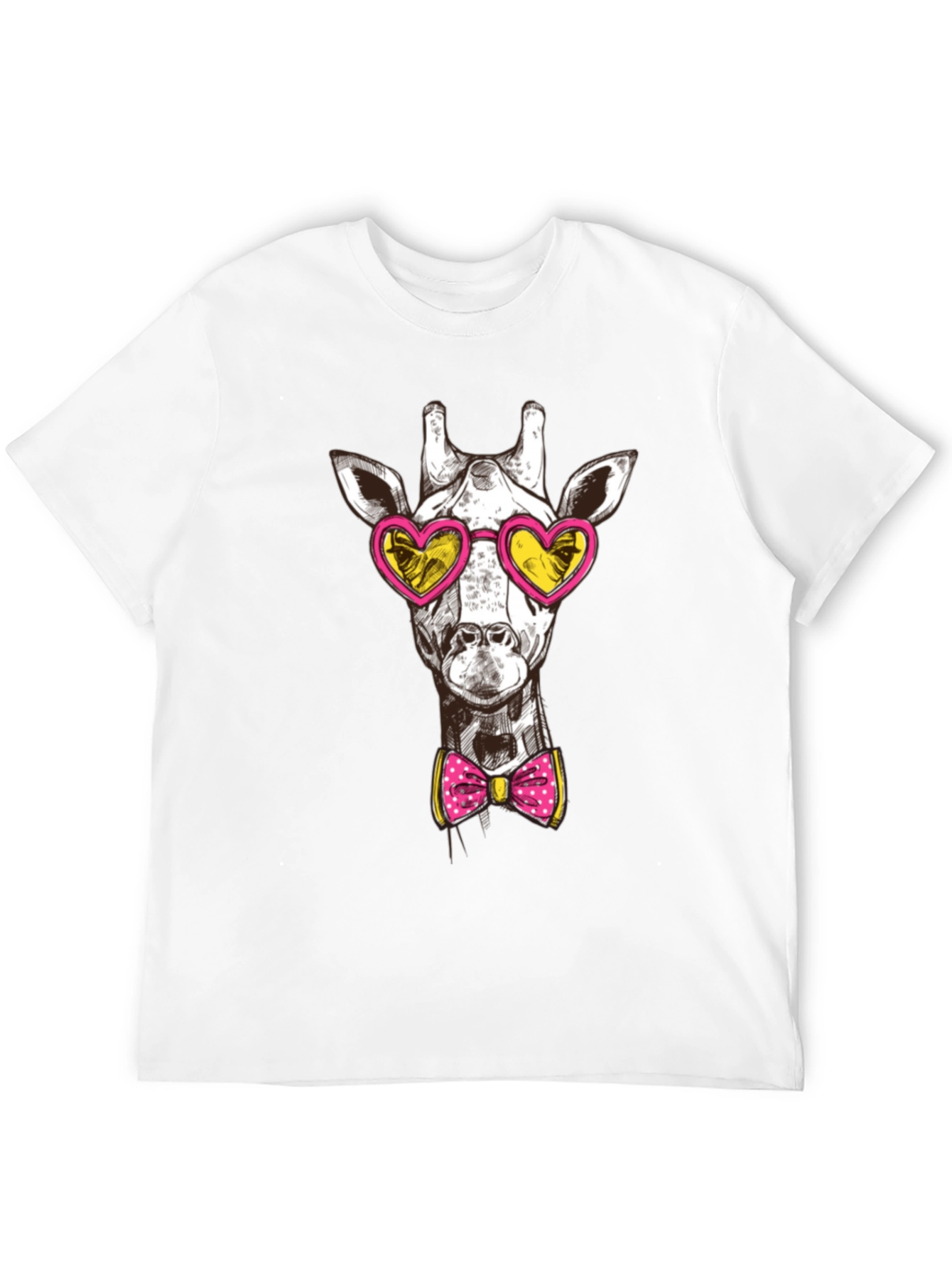 Giraffe Heart Sunglasses Graphic Tee