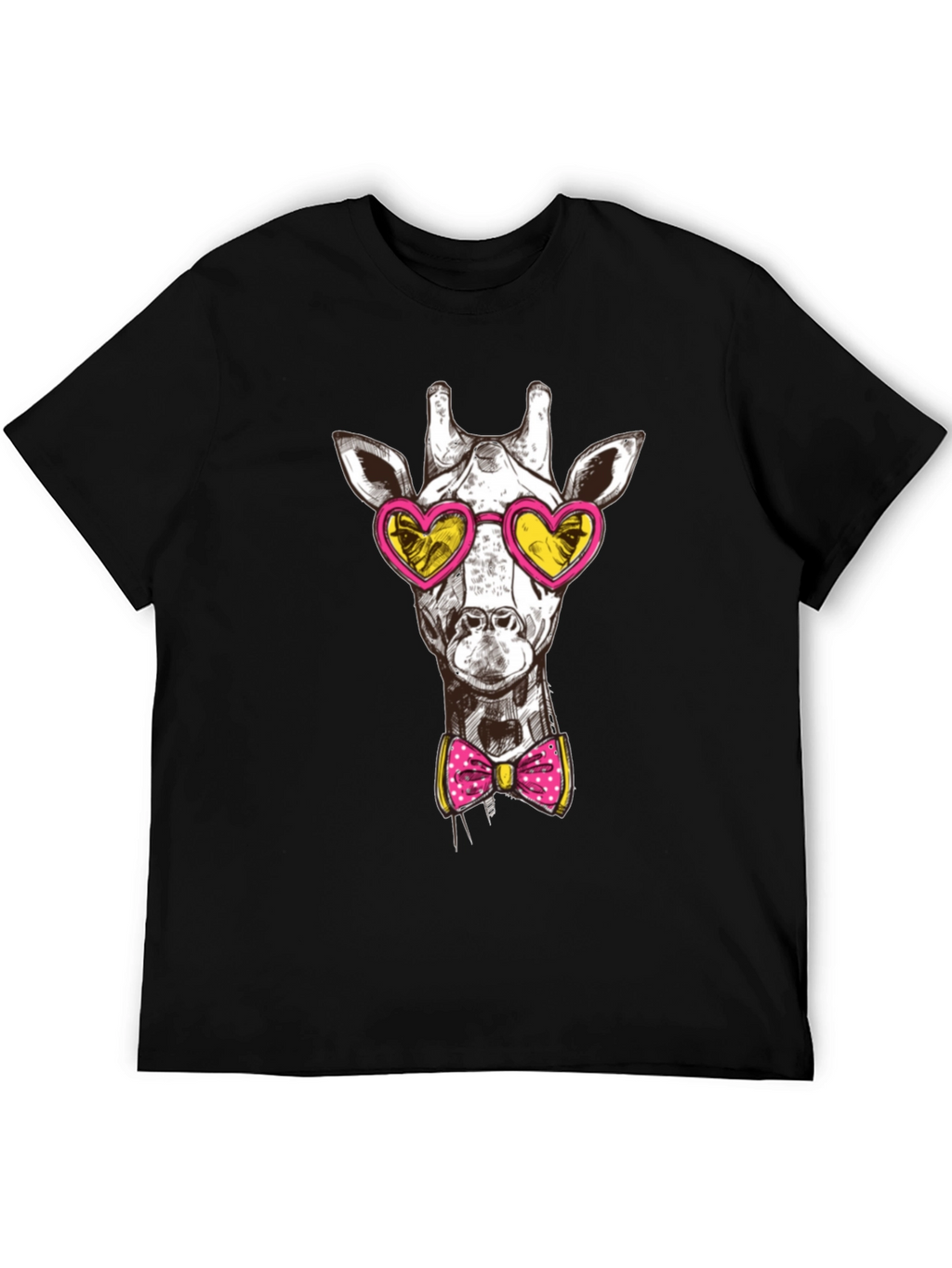 Giraffe Heart Sunglasses Graphic Tee