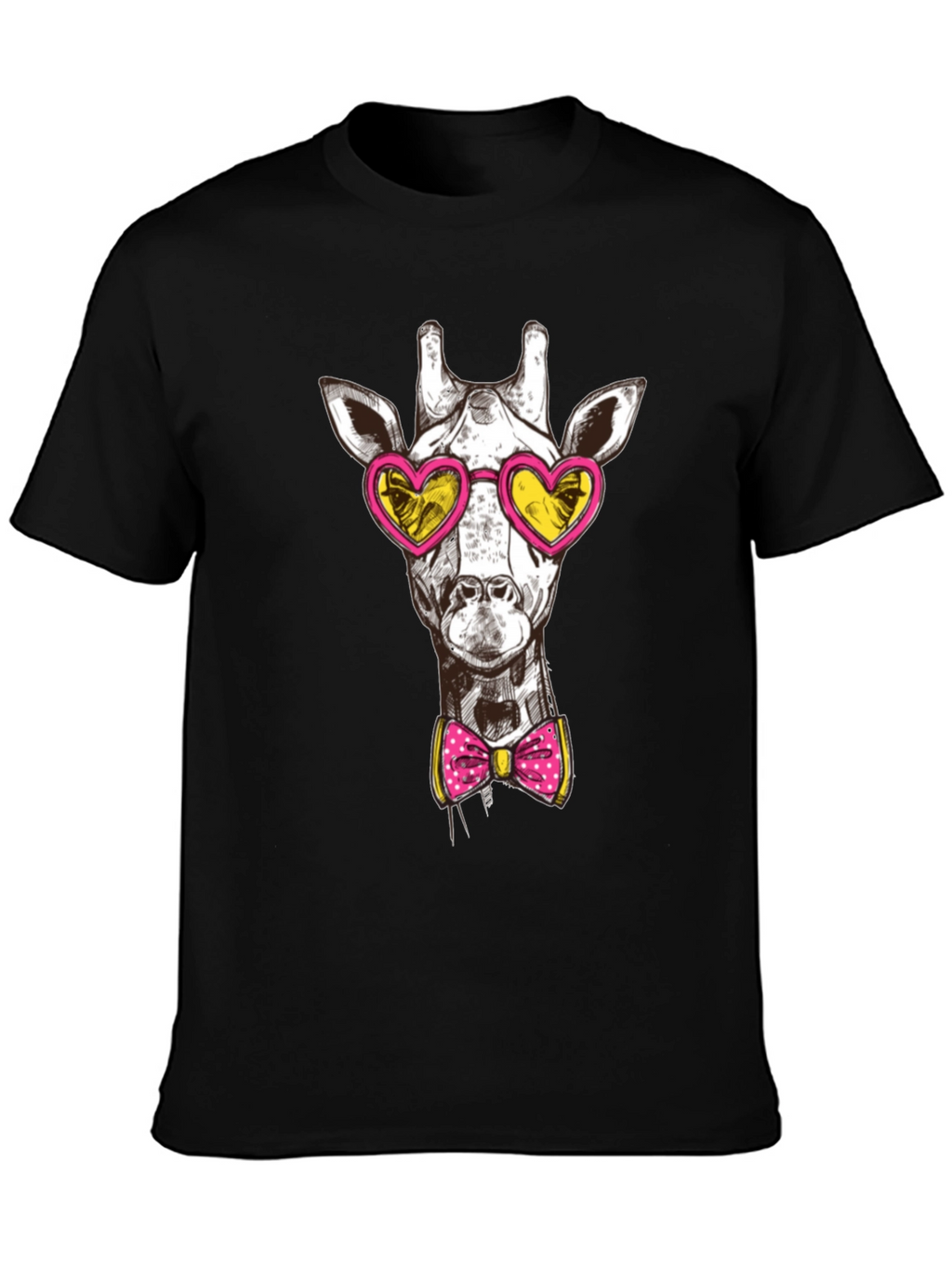 Giraffe Heart Sunglasses Graphic Tee