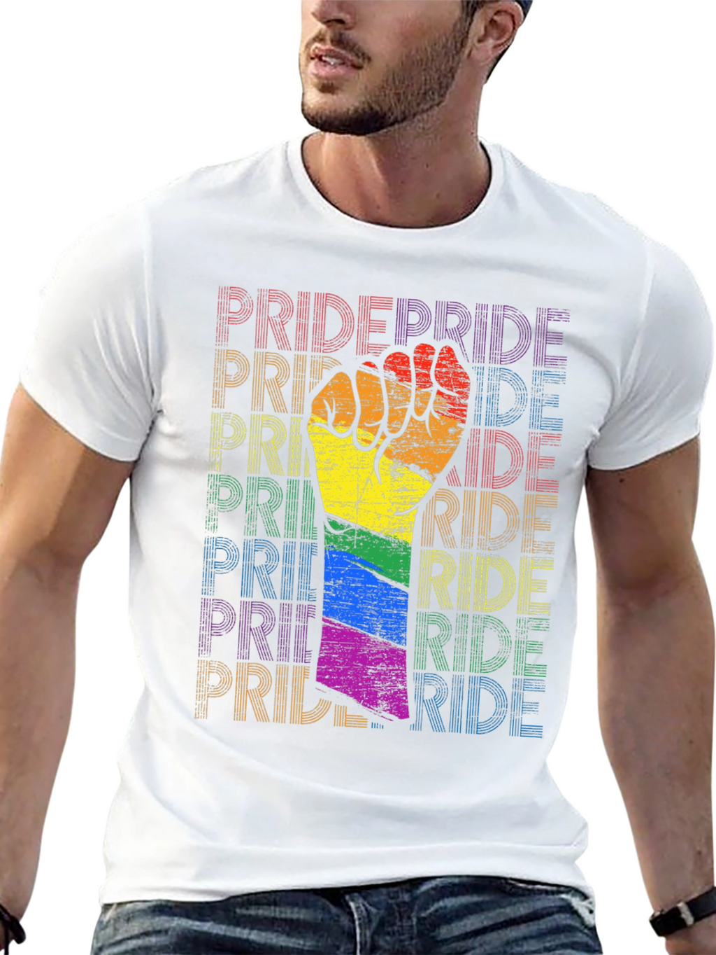 Pride Fist T-Shirt: Ride with Pride!
