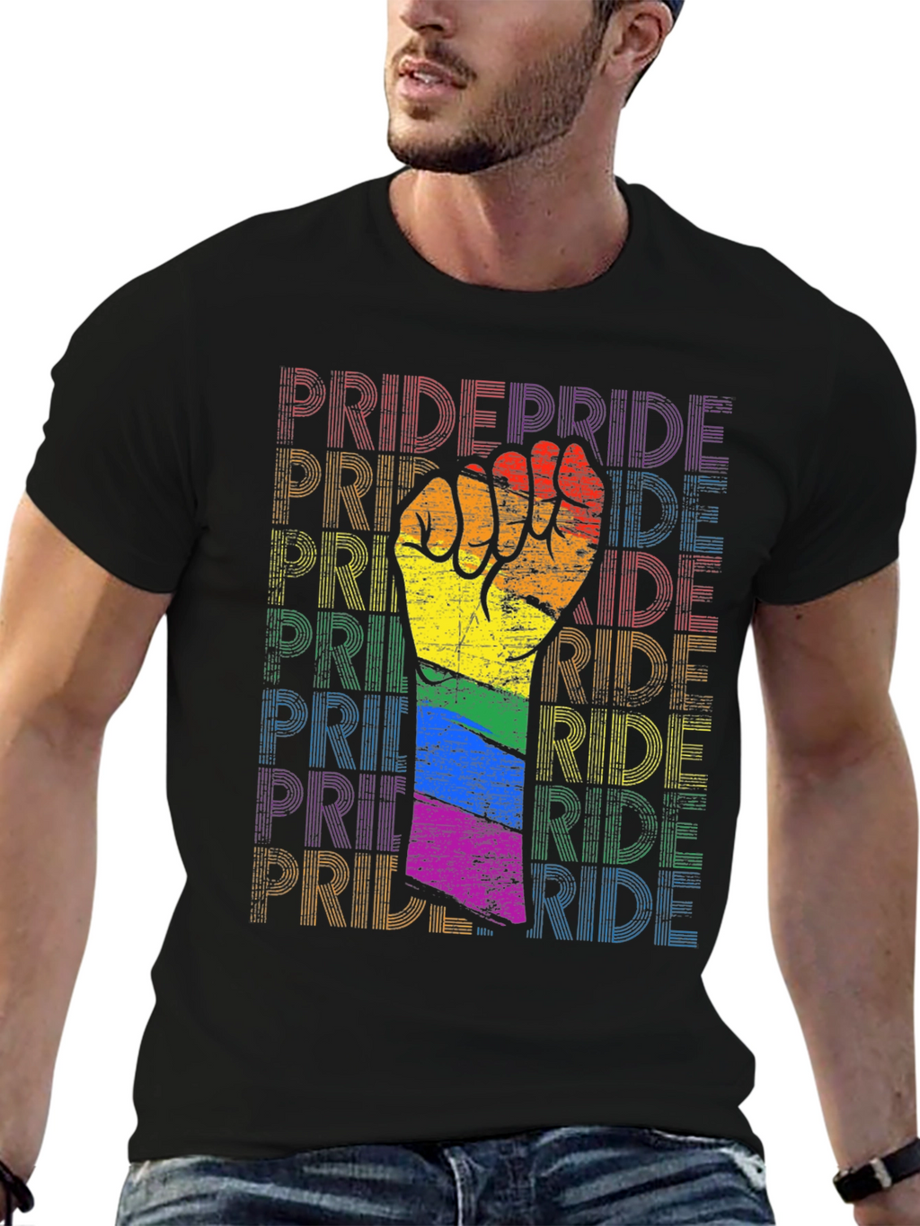 Pride Fist T-Shirt: Ride with Pride!