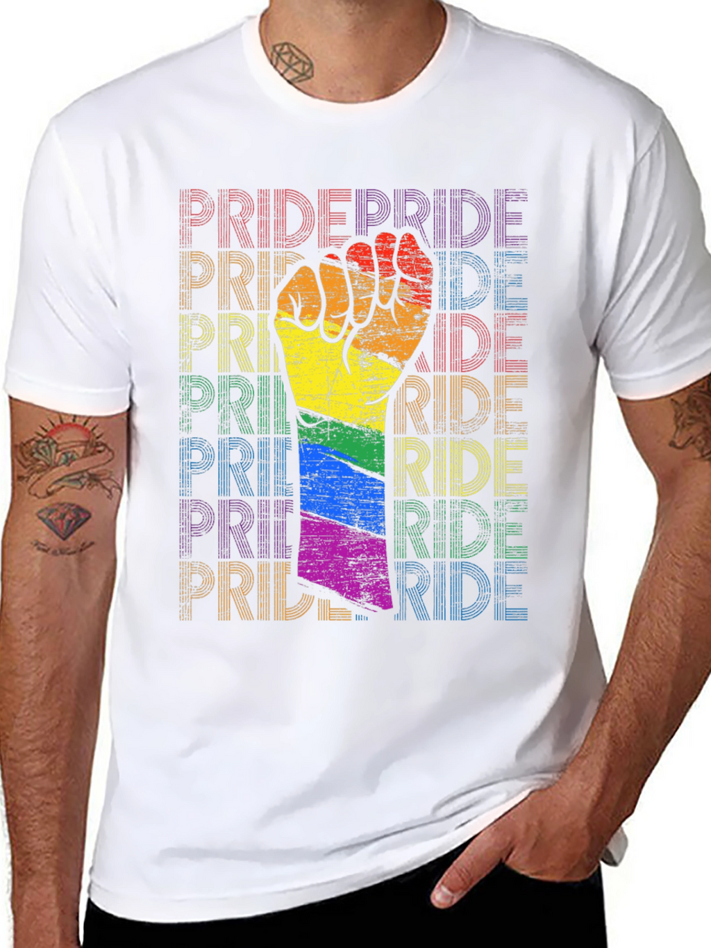 Pride Fist T-Shirt: Ride with Pride!